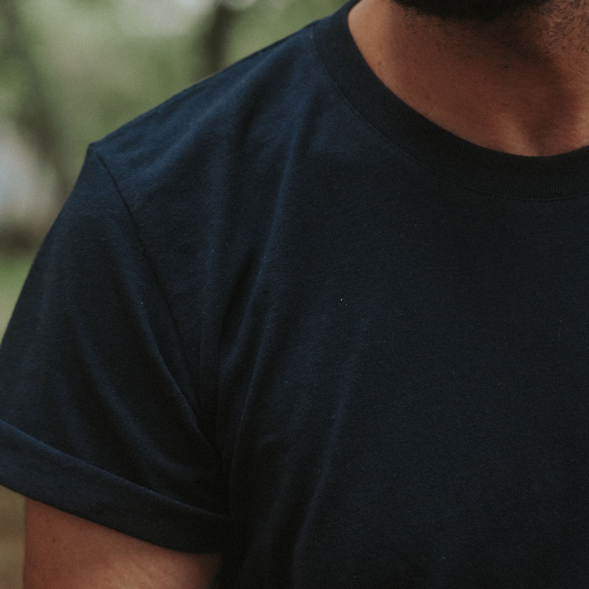 The MWC cotton hemp T Shirt - Navy (image n°5)