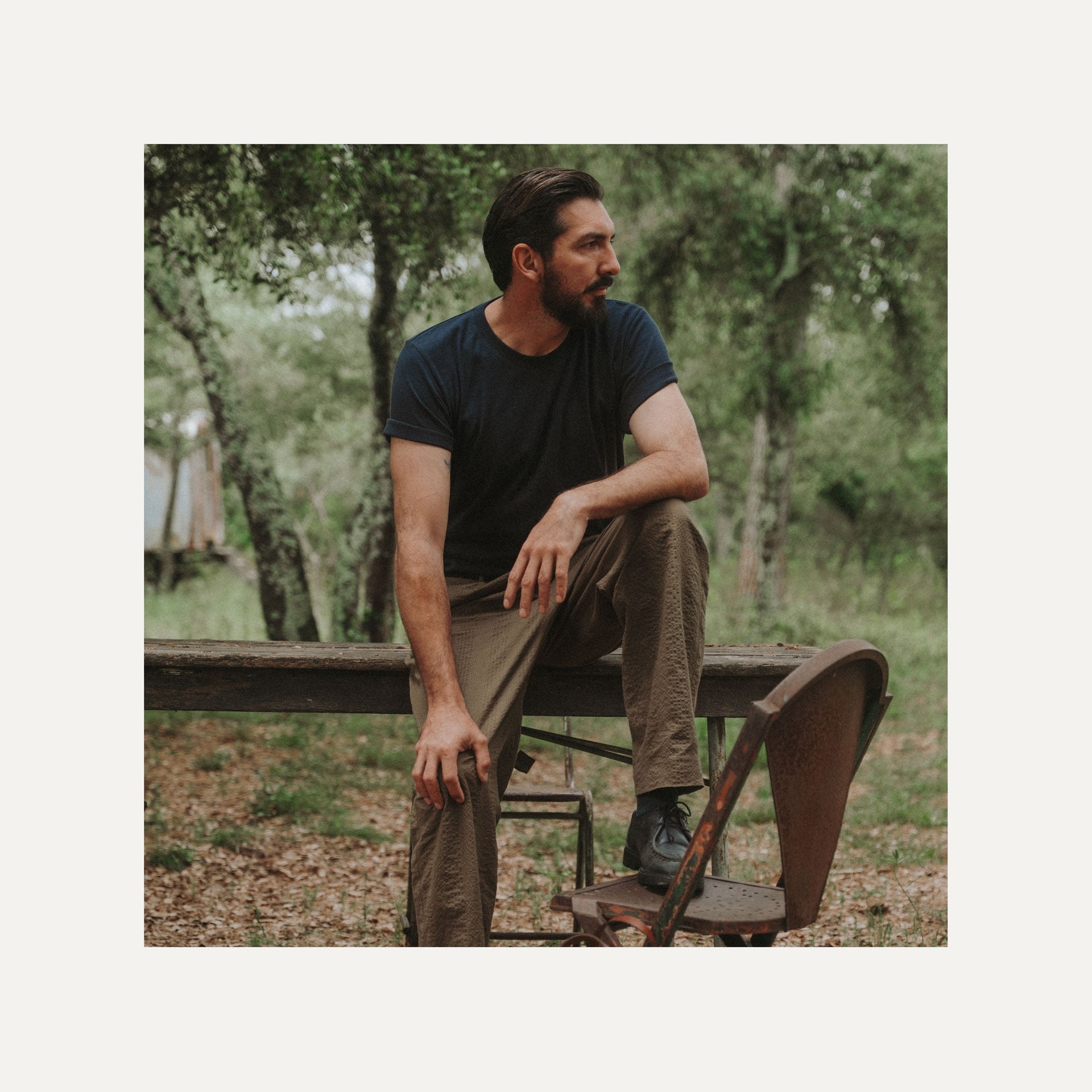 The MWC cotton hemp T Shirt - Navy (image n°2)