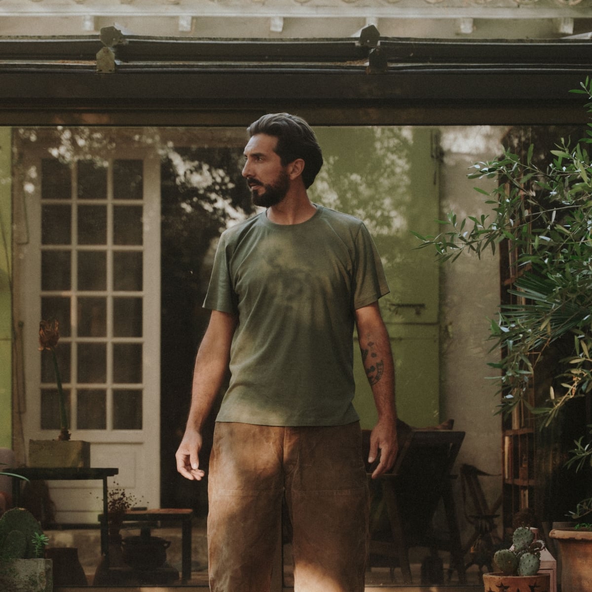 Das MWC Baumwoll Hanf T Shirt - khaki (image n°6)