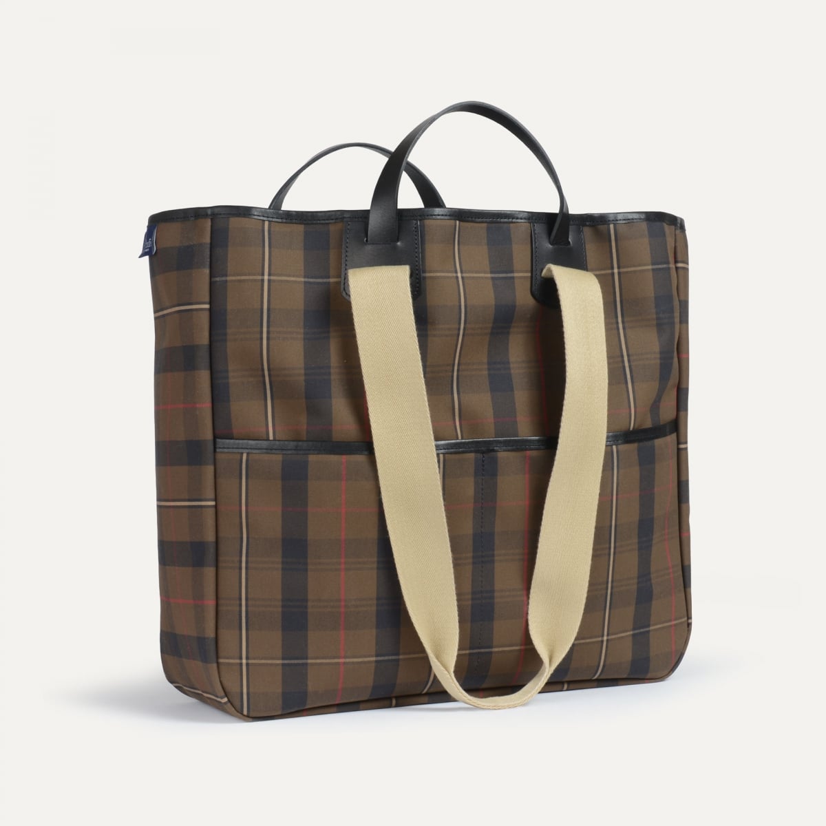 Meline Tote Bag - Tartan Red brown (image n°2)