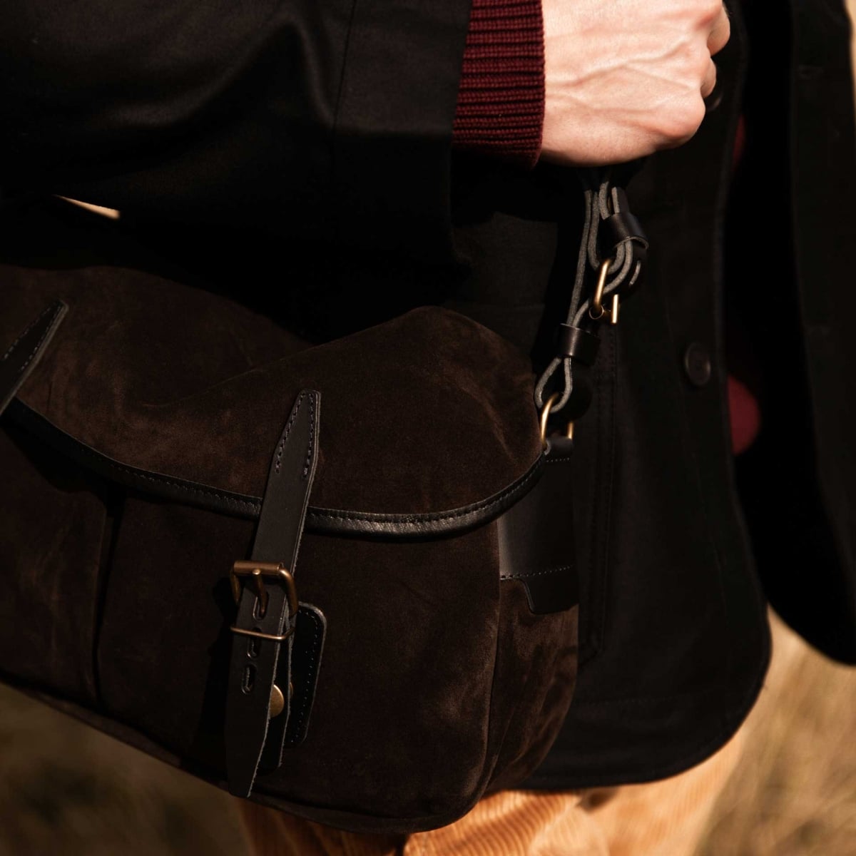 Musette S Fisherman's bag / Suede - Dark brown (image n°8)