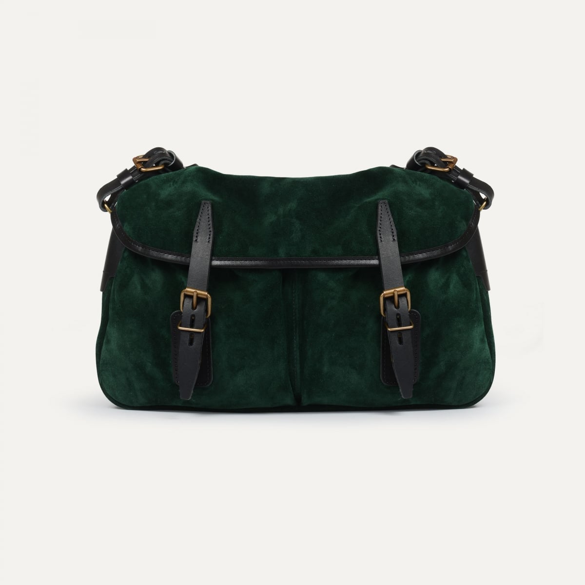 Bolsa de pescador S / Cuero aterciopelado - Verde oscuro (imagen n.º 1)
