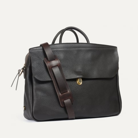Zeppo Solo Business bag - Dark Brown