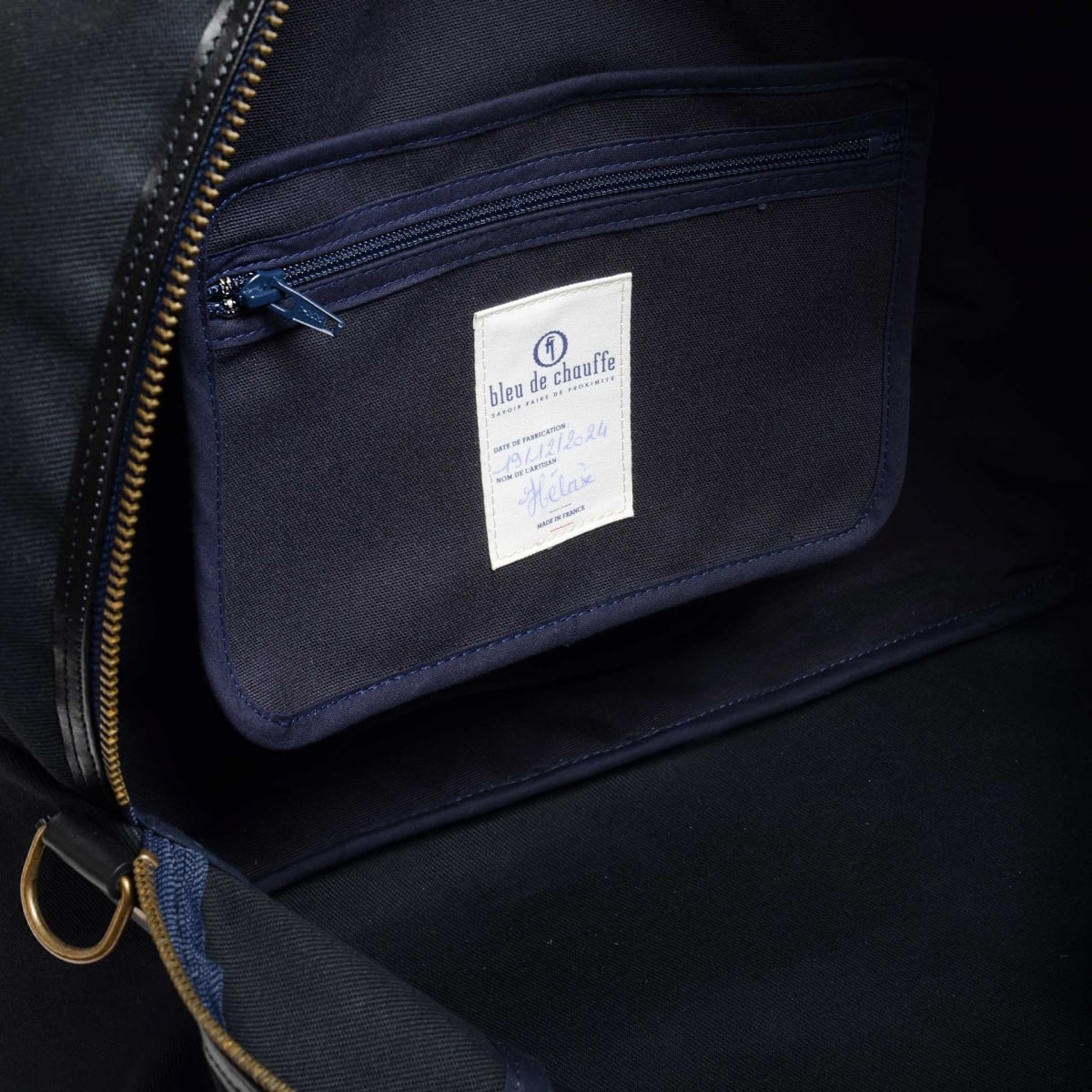 Sac voyage aviateur Missak - Noir BM (image n°5)