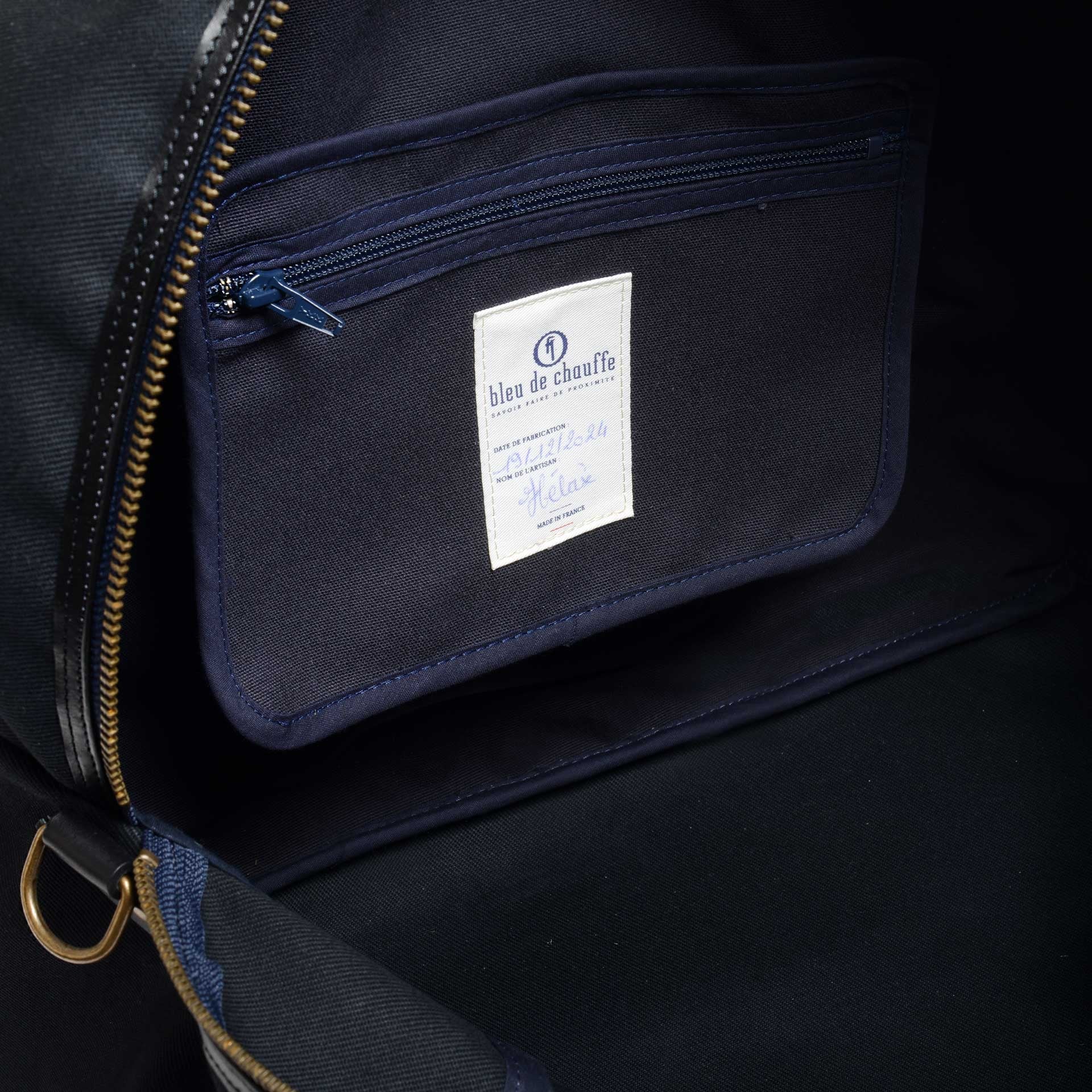 Sac voyage aviateur Missak - Noir BM (image n°5)