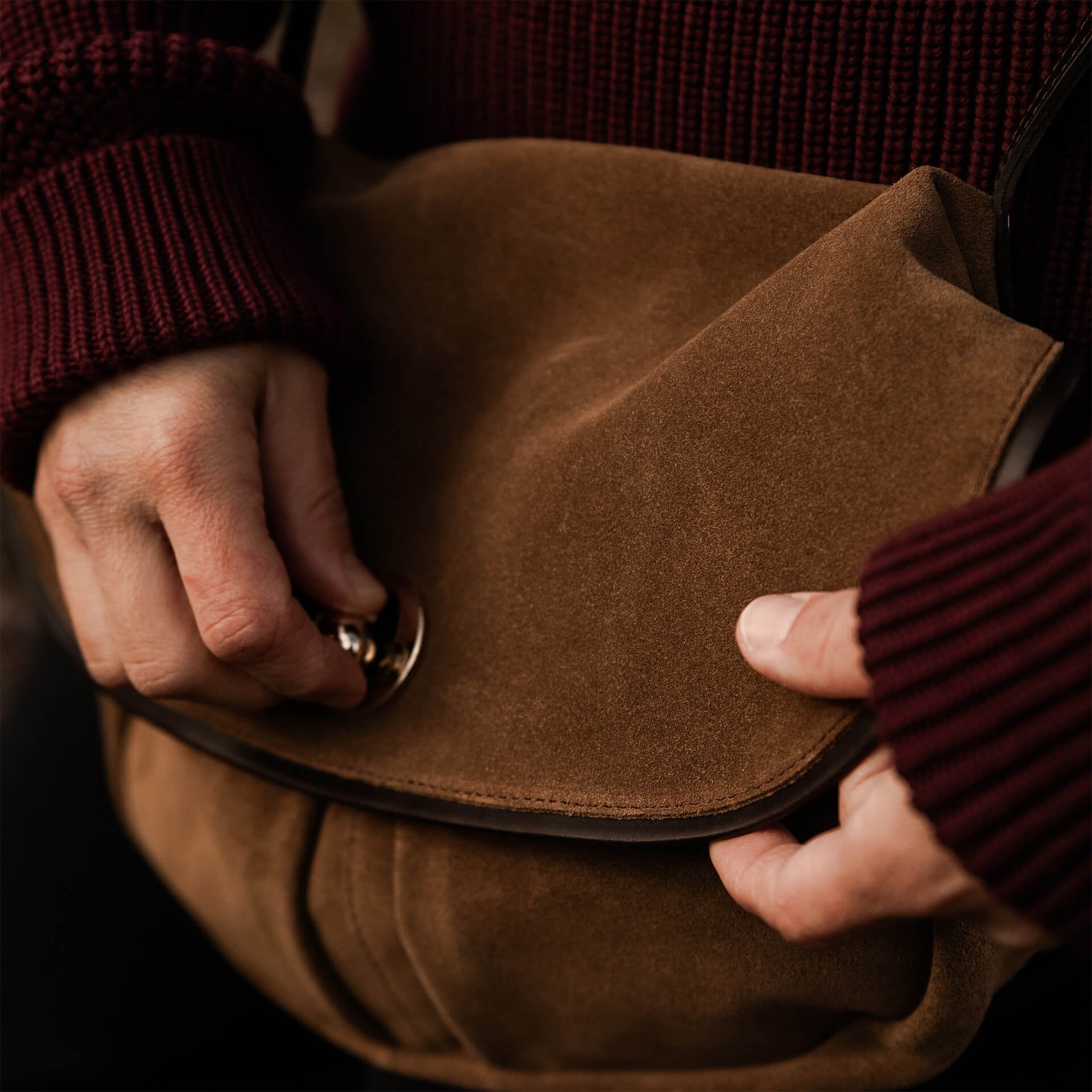 Janice Soft Musette S bag - Hazelnut Brown (image n°9)