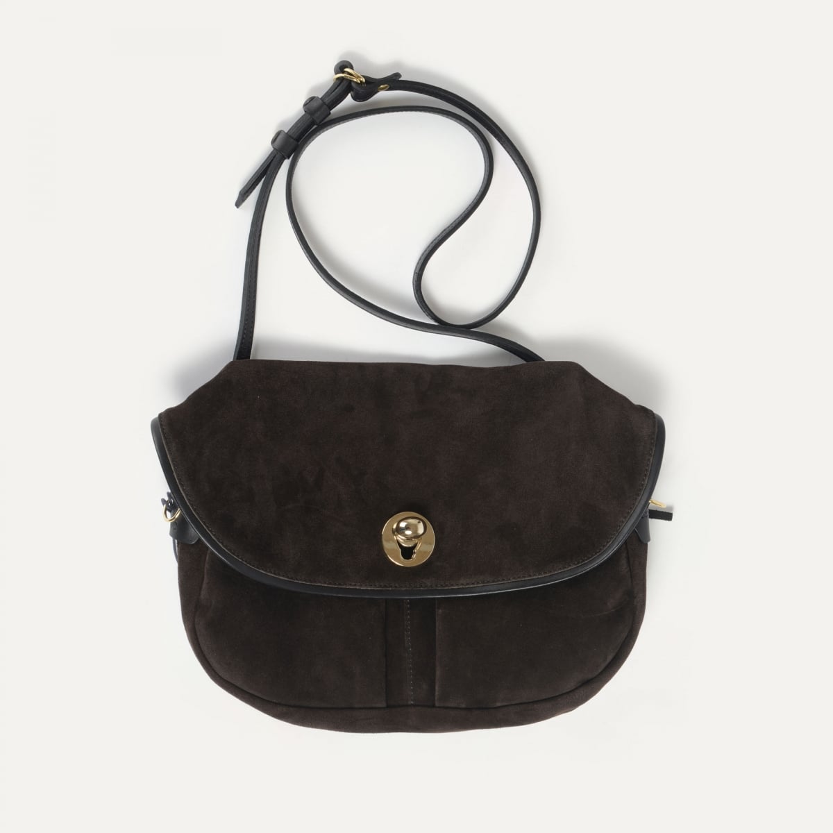 Soft musette S Janice - Marron Foncé (image n°1)