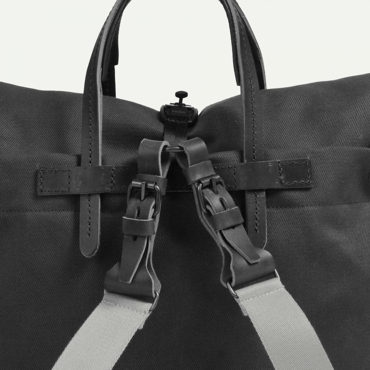 Bretelle amovible woody business - Noir/Beige (image n°3)