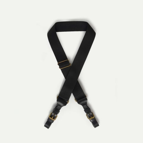 Woody business removable Backpack Strap - Black/Black