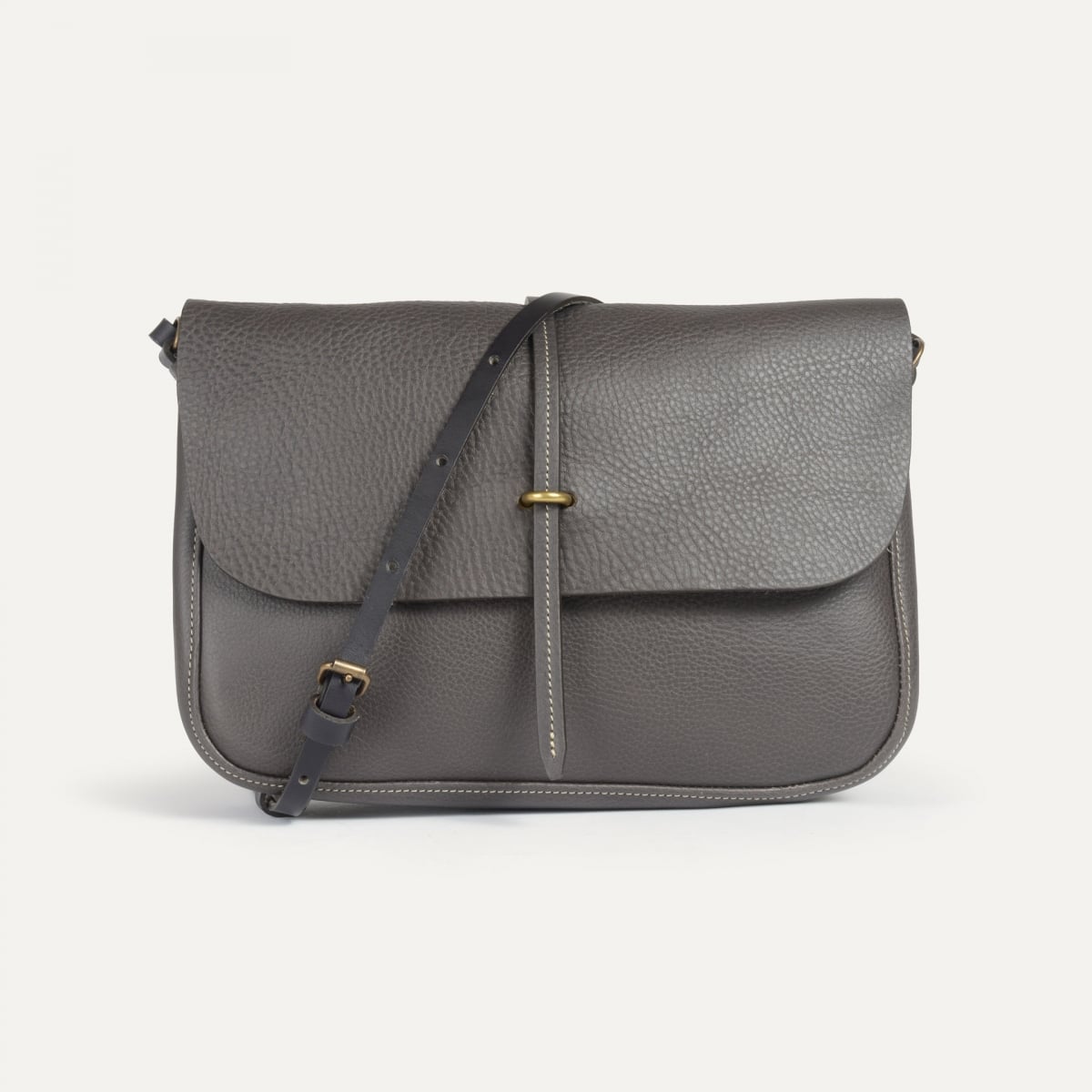 Pastel postman bag / handbag - Grey (image n°1)
