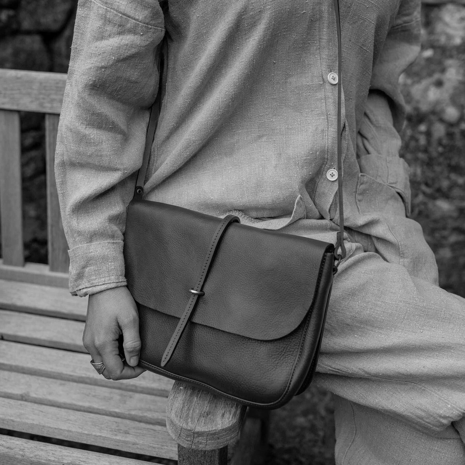 Pastel postman bag / handbag - Navy Blue (image n°6)