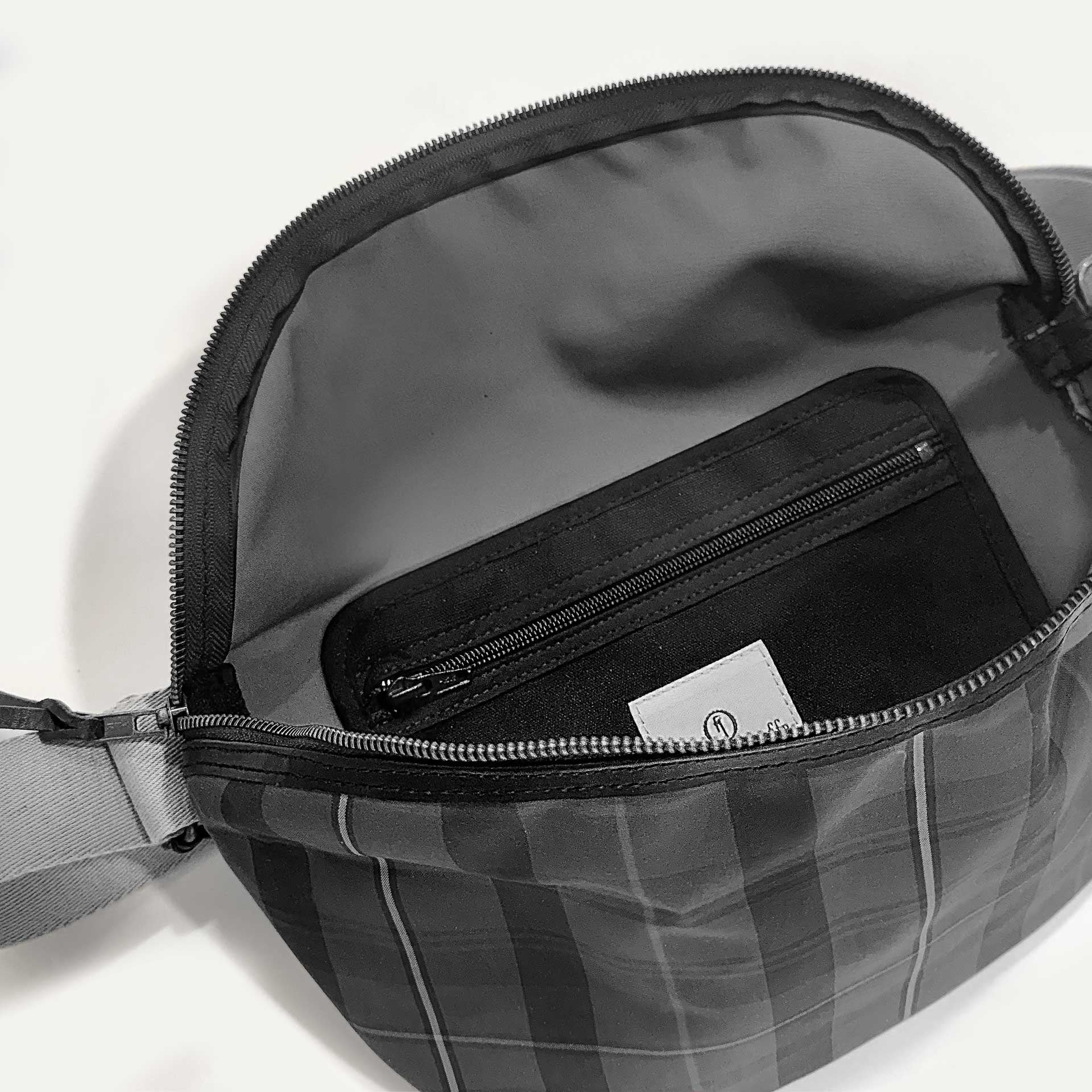 Sac Banane New Beat XL - Tartan Bleu (image n°6)