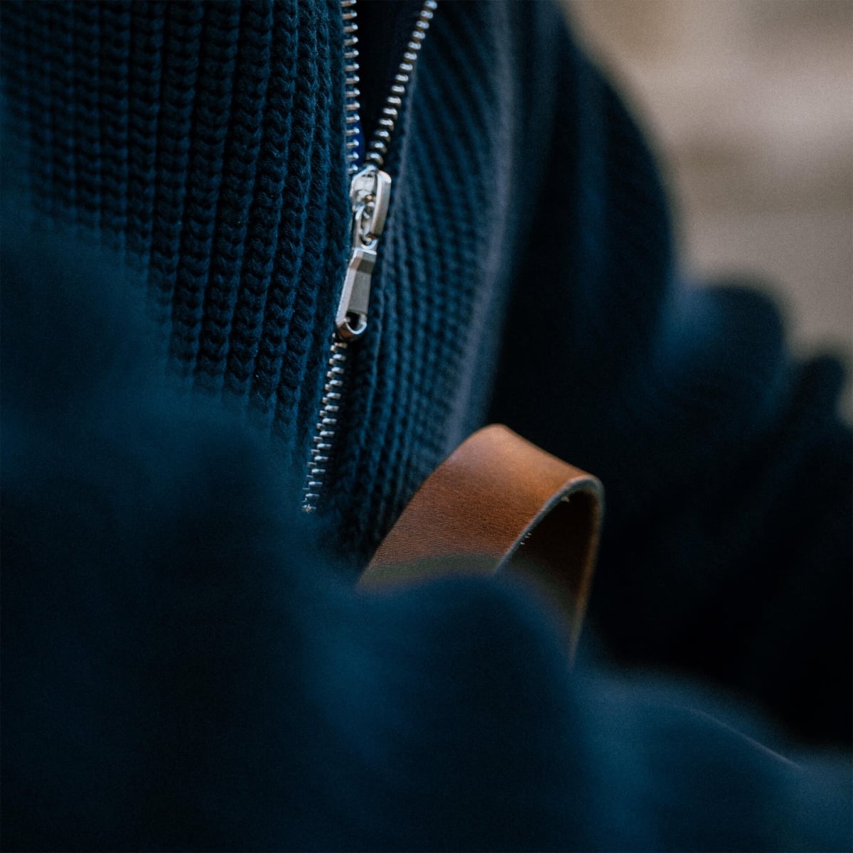 Trucker Pullover Sauzon - Marineblau (image n°9)