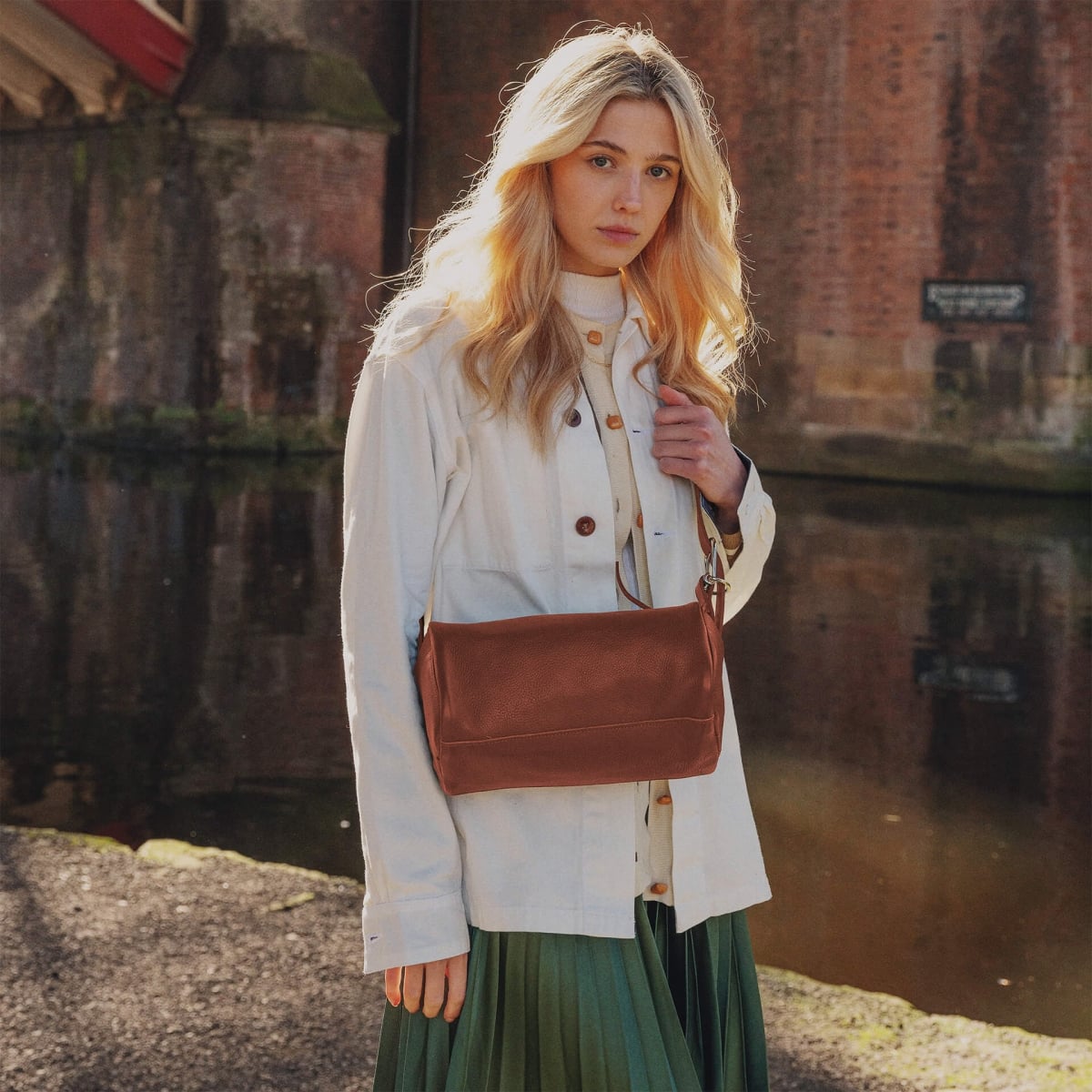 Mini sac Baluchon - Brun ambré (image n°4)