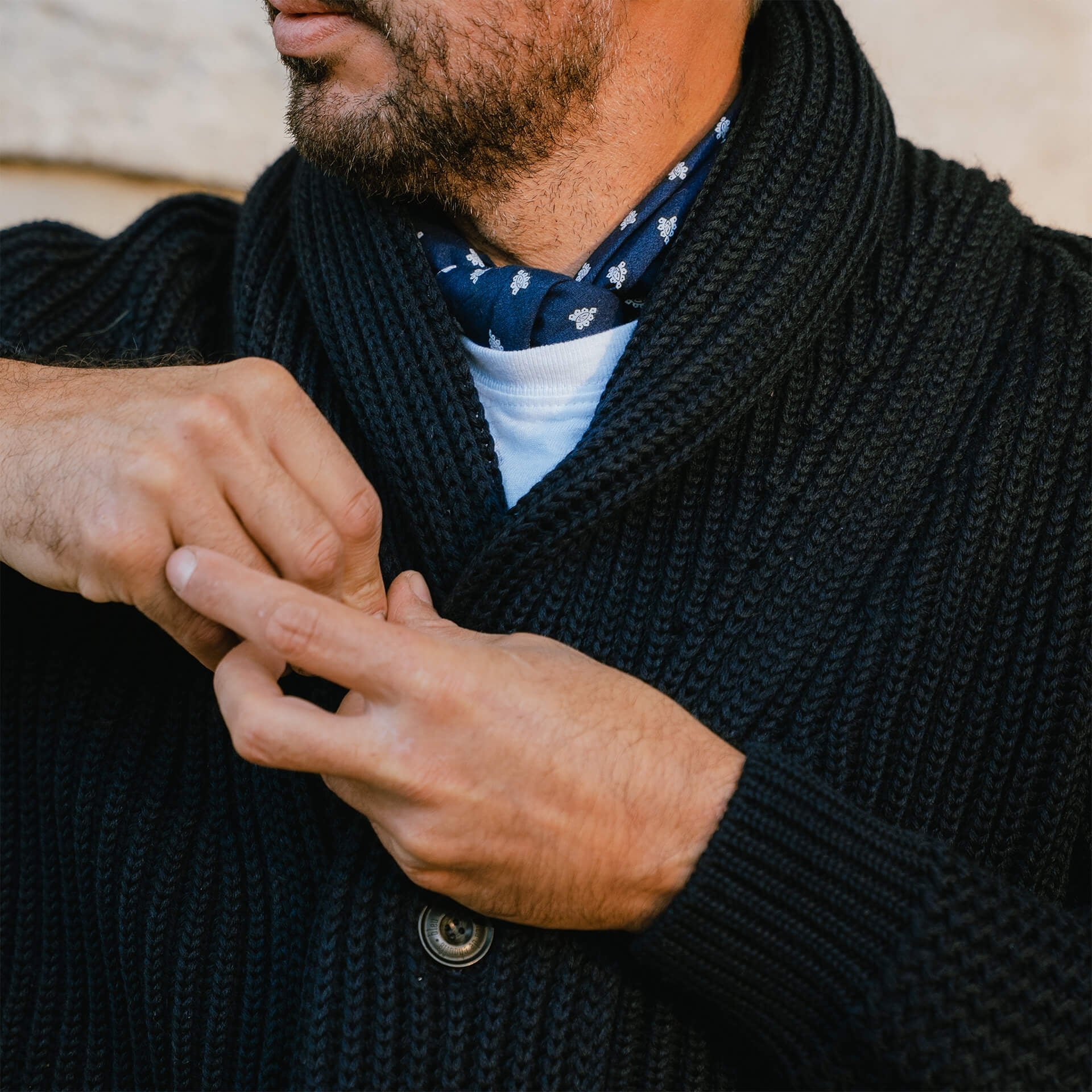 Cardigan Doëlan - Bleu Marine (image n°7)