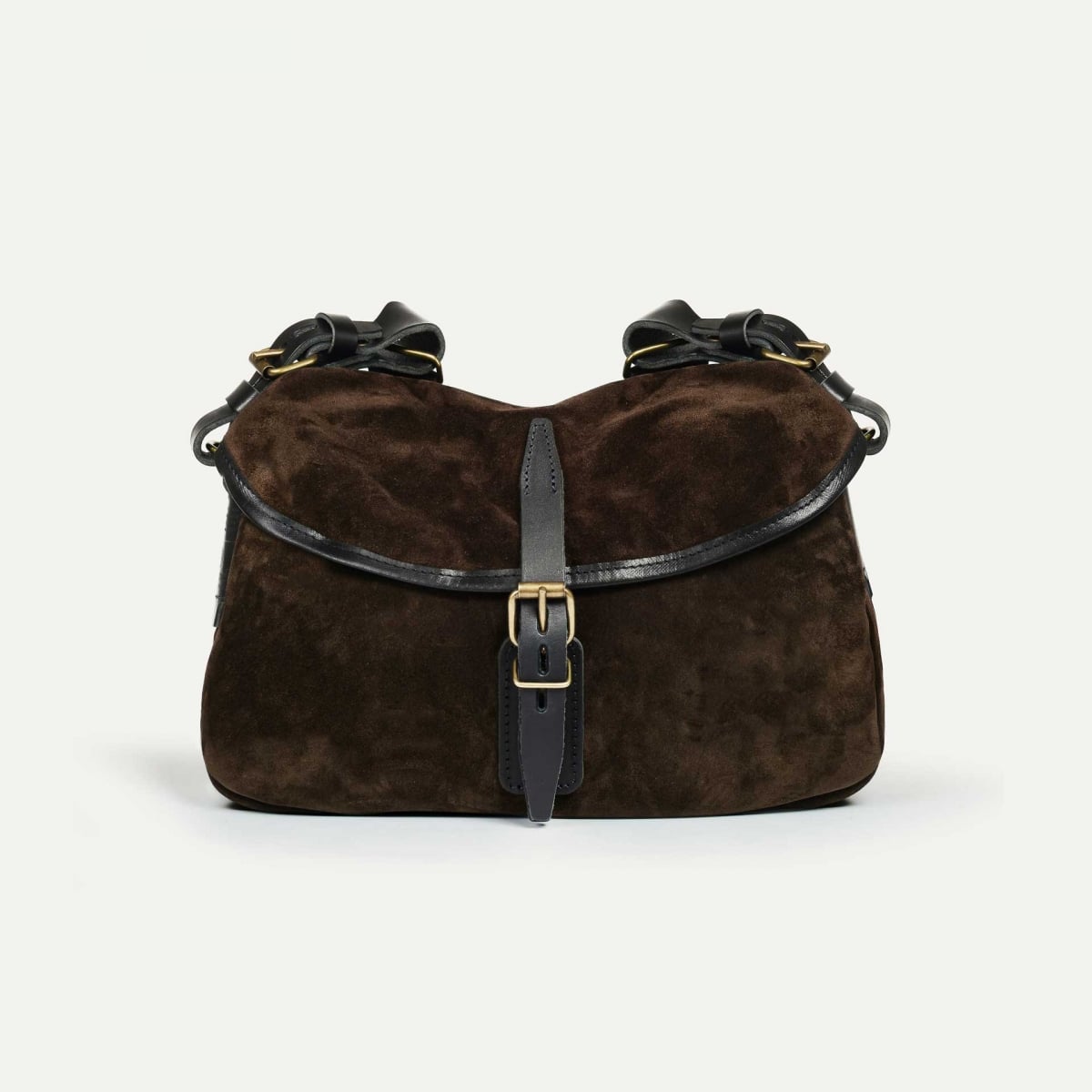 Bolsa de pesca XS / Cuero aterciopelado - Marrón oscuro (imagen n.º 1)