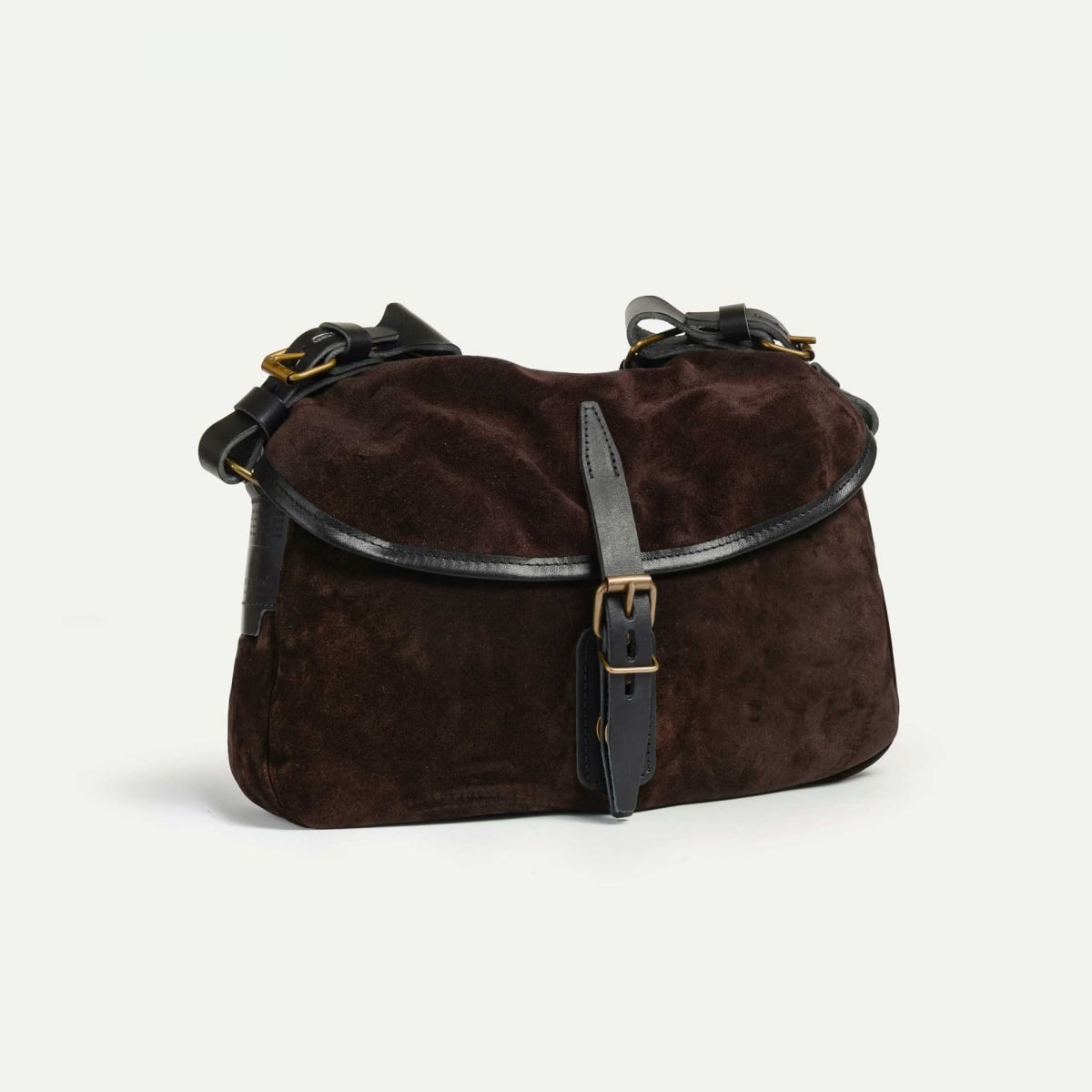 Bolsa de pesca XS / Cuero aterciopelado - Marrón oscuro (imagen n.º 3)