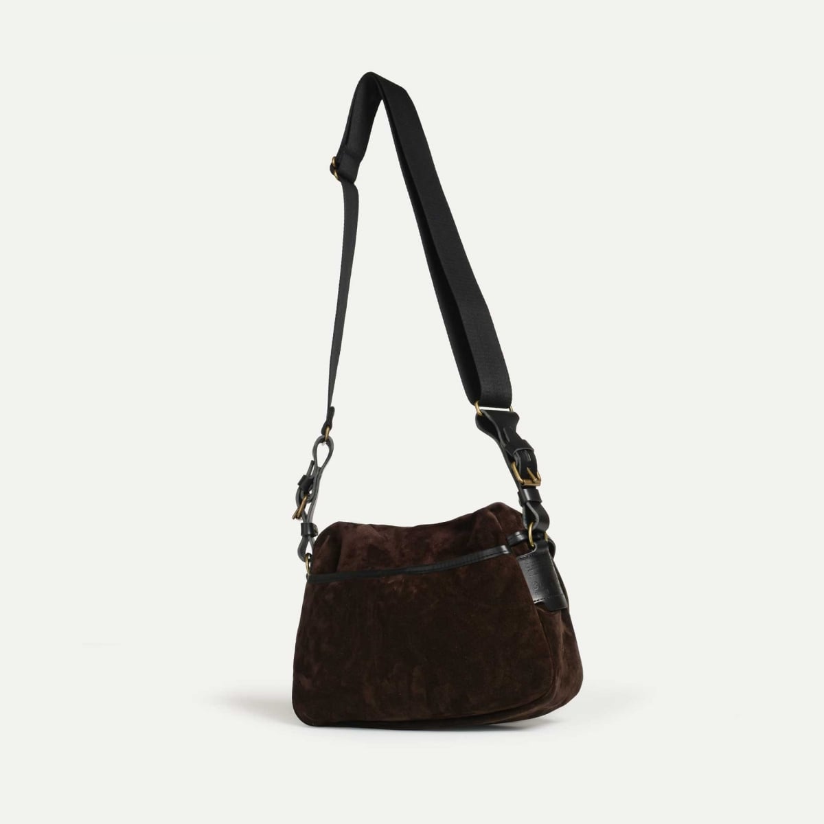 Bolsa de pesca XS / Cuero aterciopelado - Marrón oscuro (imagen n.º 4)