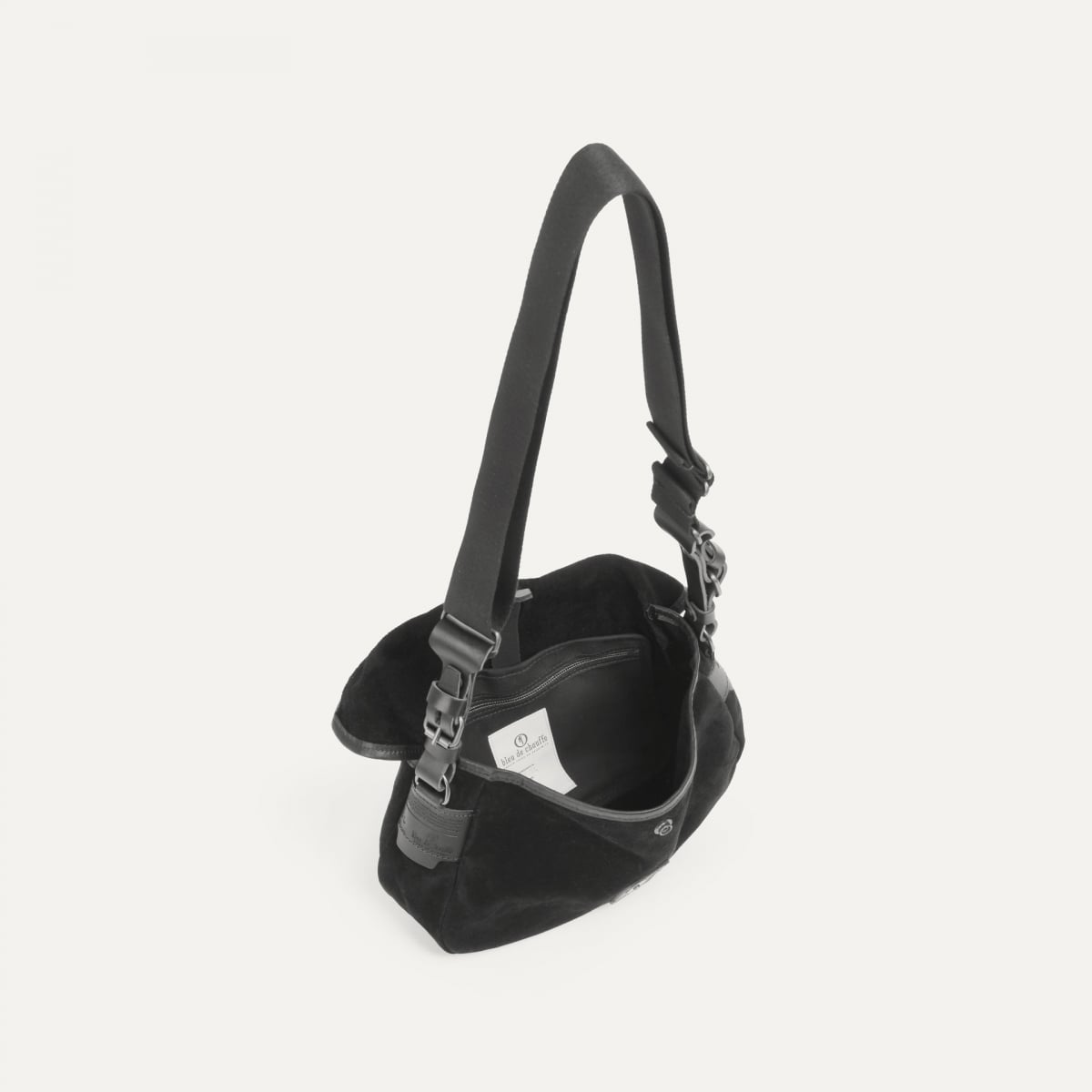 Bolsa de pescador XS / Cuero aterciopelado - Marrón oscuro (imagen n.º 5)