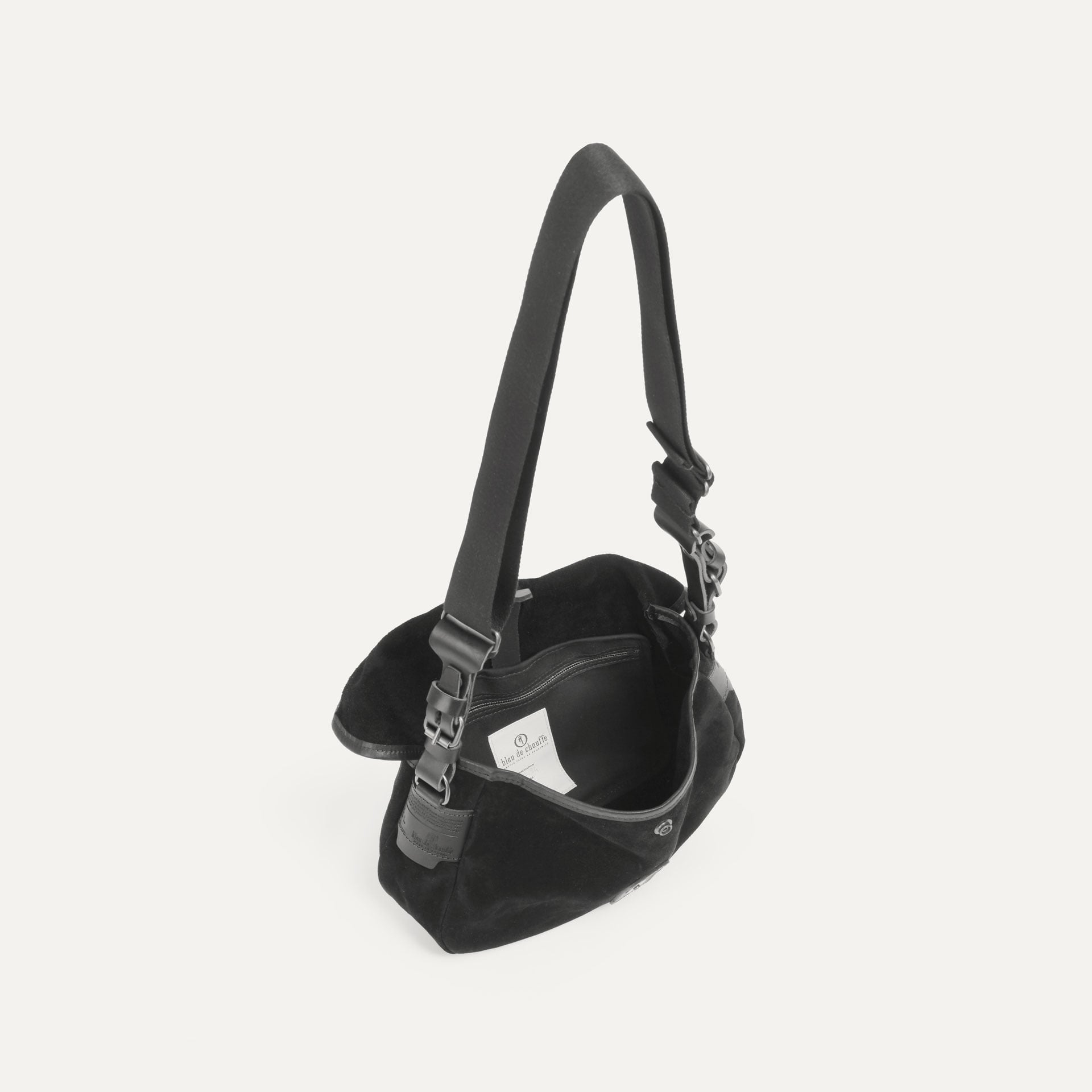 Bolsa de pescador XS / Cuero aterciopelado - Marrón oscuro (imagen n.º 5)
