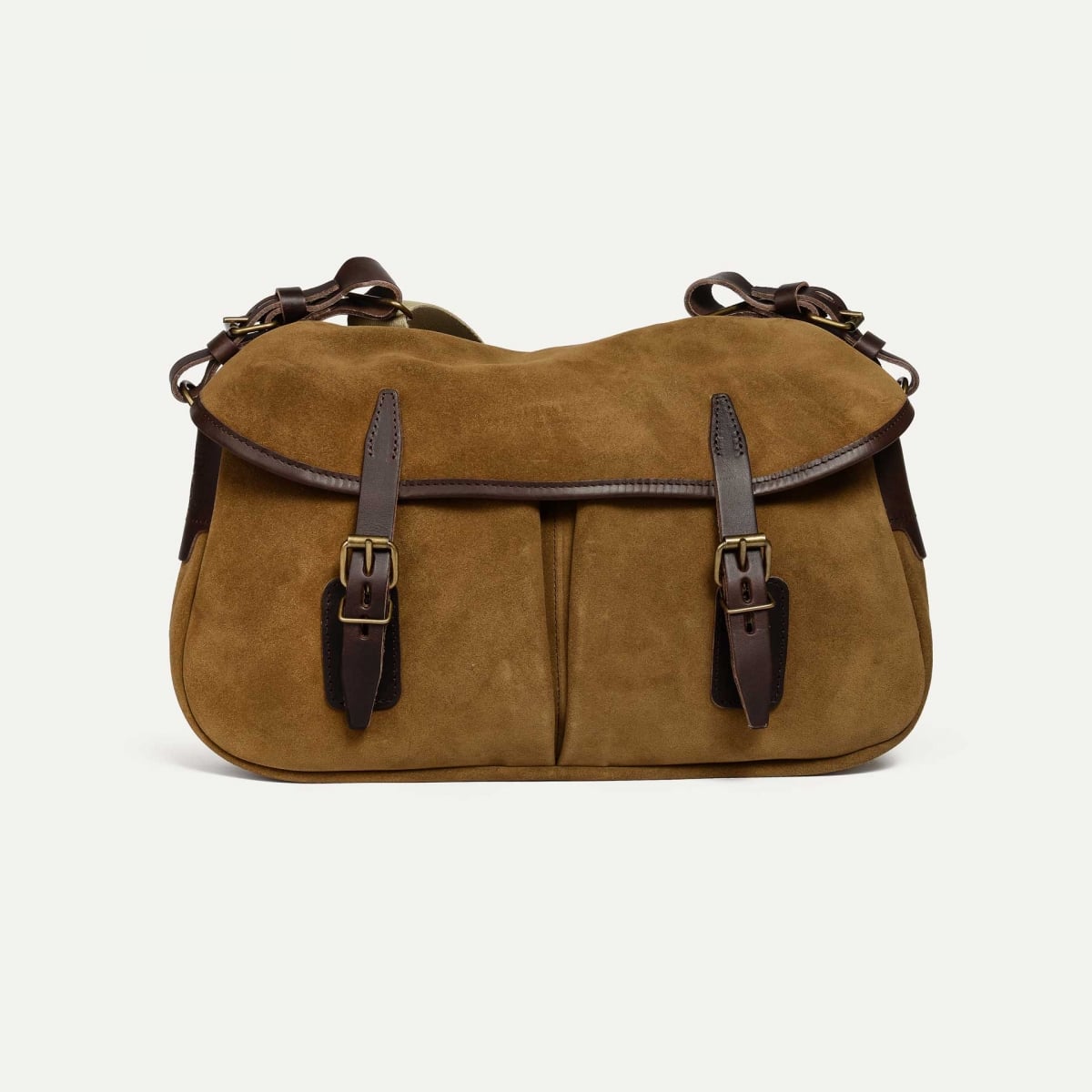 Musette S Fisherman's bag / Suede - Hazelnut Brown (image n°1)