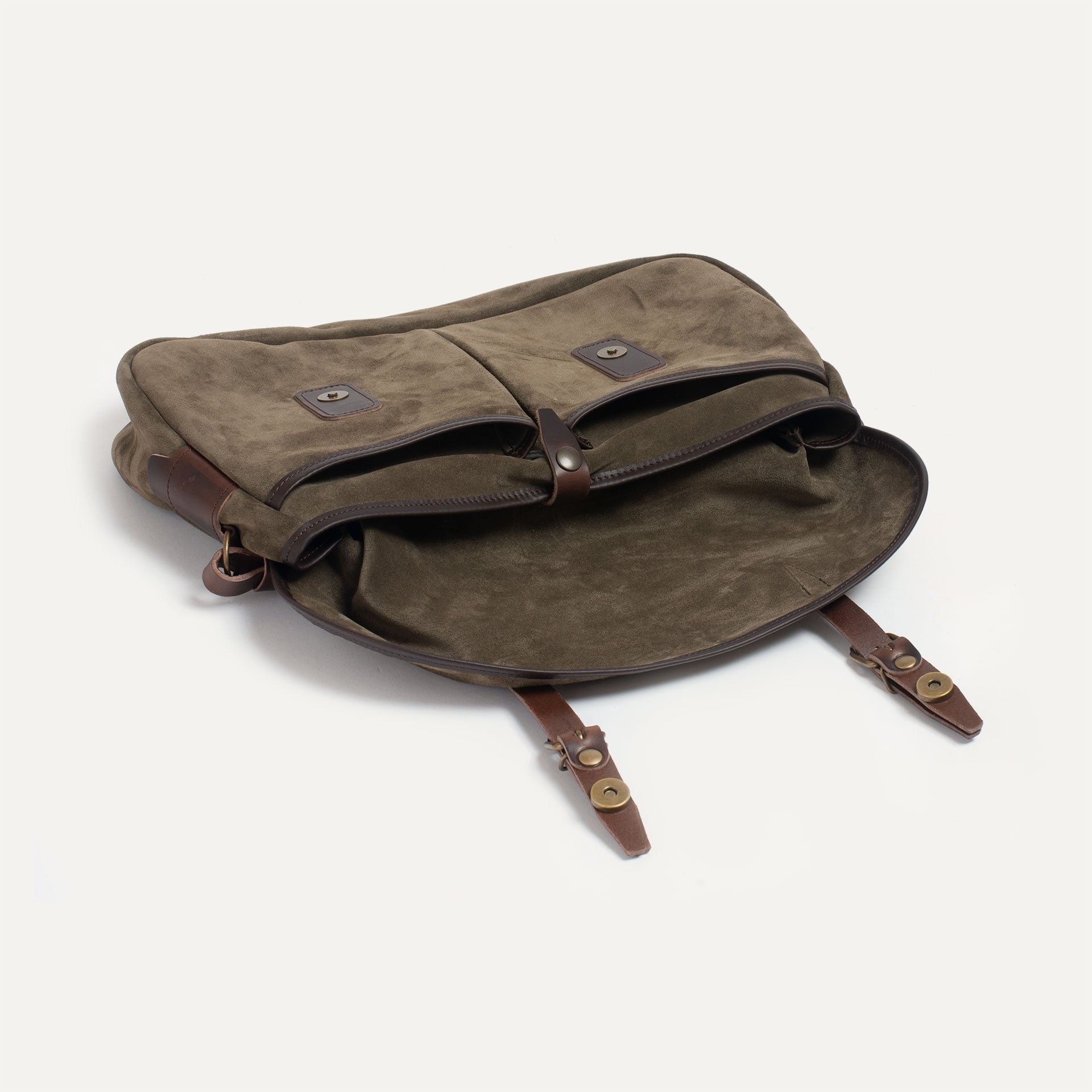 Musette M Fisherman's bag / Suede - Musk (image n°4)