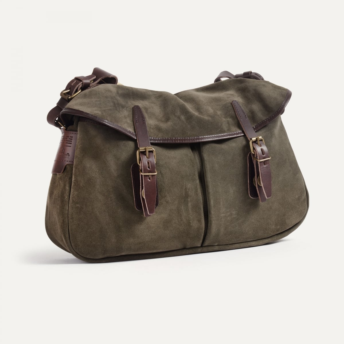 Musette du Pêcheur M  / Cuir Velours - Musk (image n°2)