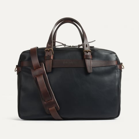 Business-Folder-Tasche XL light - Glattleder - Palisanderschwarz