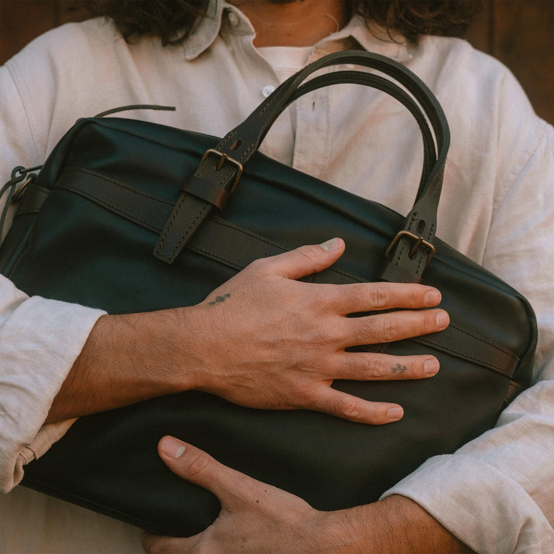 Bolso de negocios Ledger liscio - Negro (imagen n.º 11)
