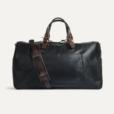 Sac de voyage Hobo liscio - Noir