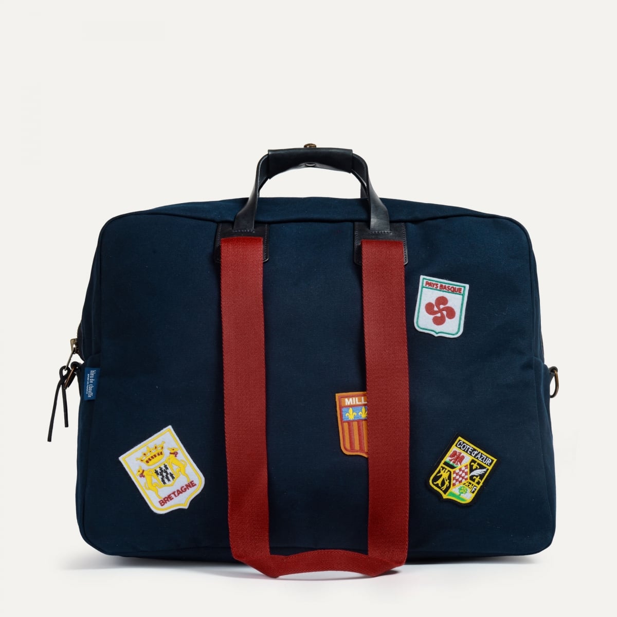 Missak aviator travel bag - Blue emblems (image n°1)