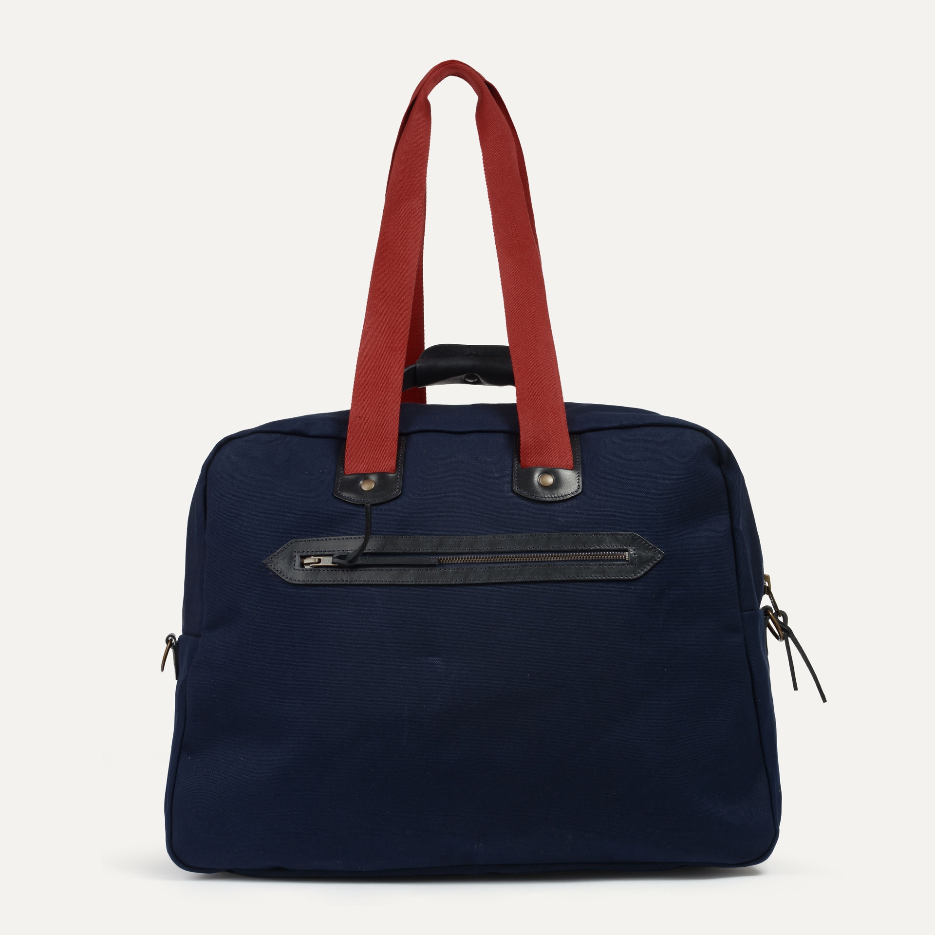 Bolsa de viaje aviador Missak - Azul con emblemas (imagen n.º 3)