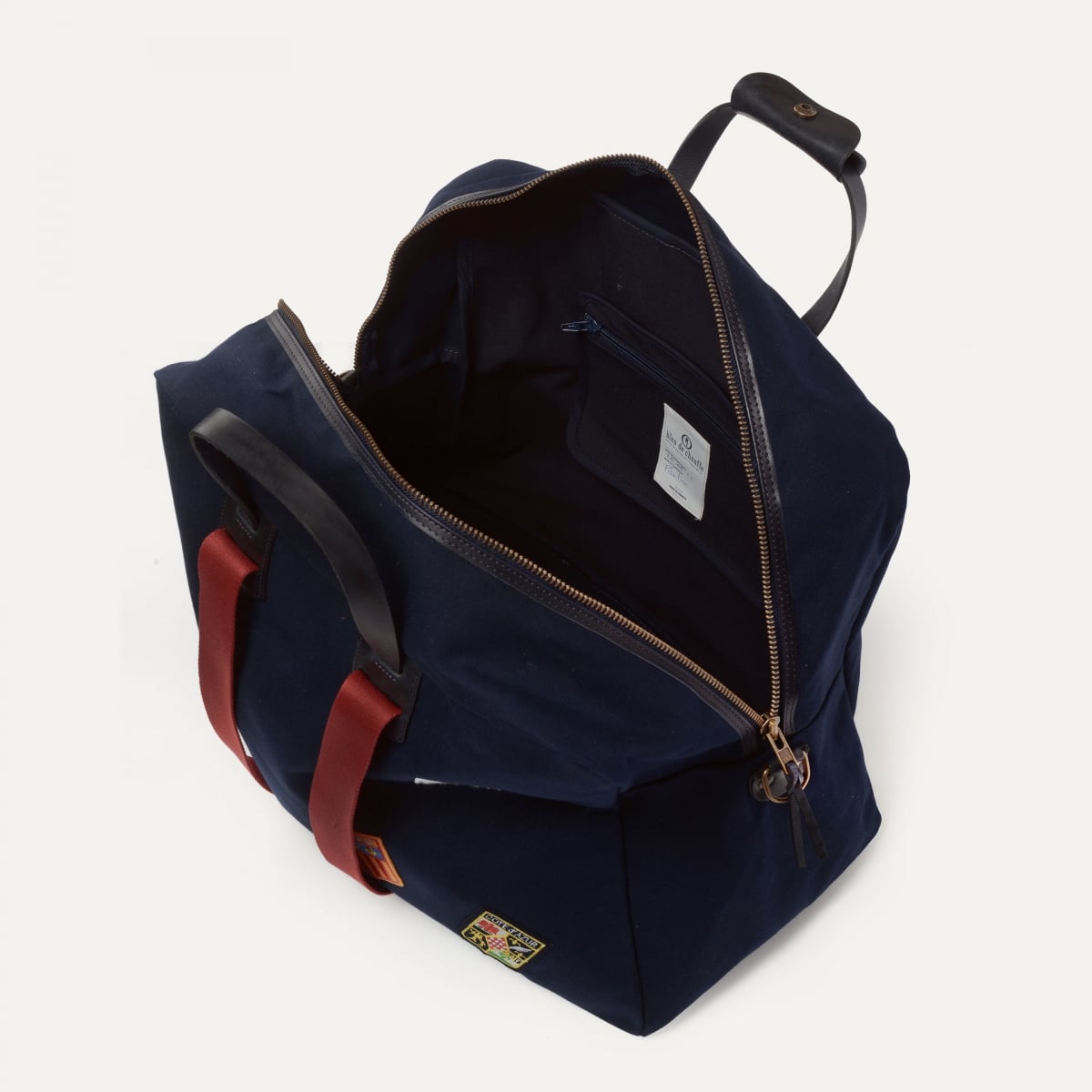 Missak aviator travel bag - Blue emblems (image n°4)