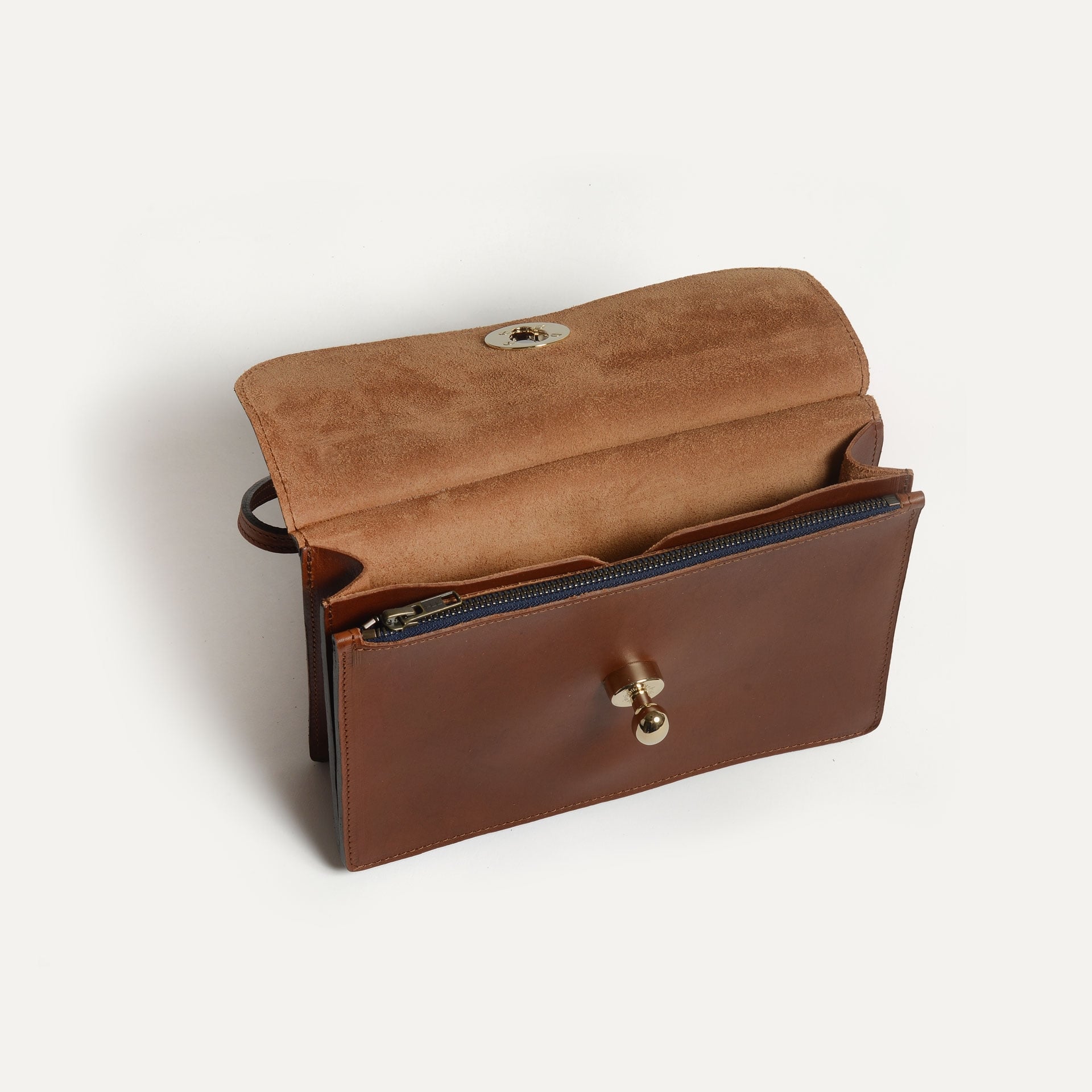 Clutch-Tasche Sacoche – Bernsteinbraun (image n°6)