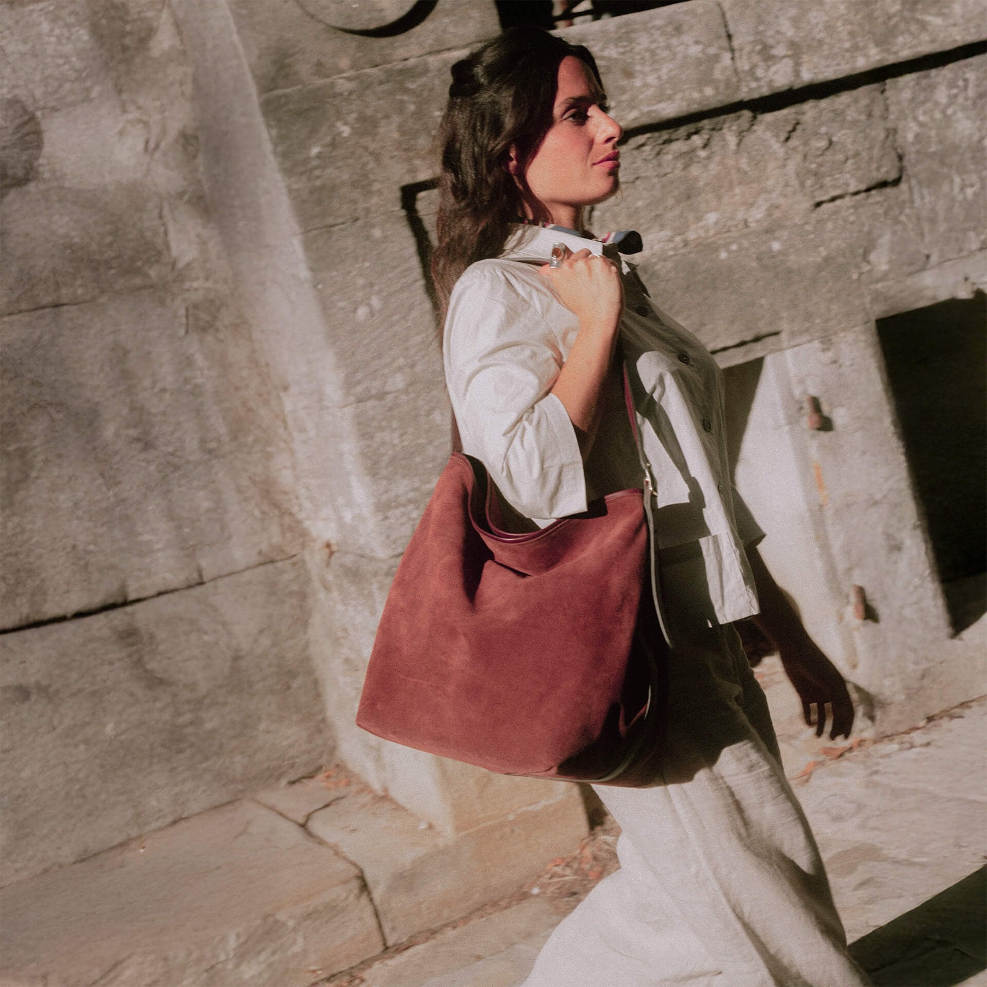 Sofia Beuteltasche - Rubinbraun (image n°5)