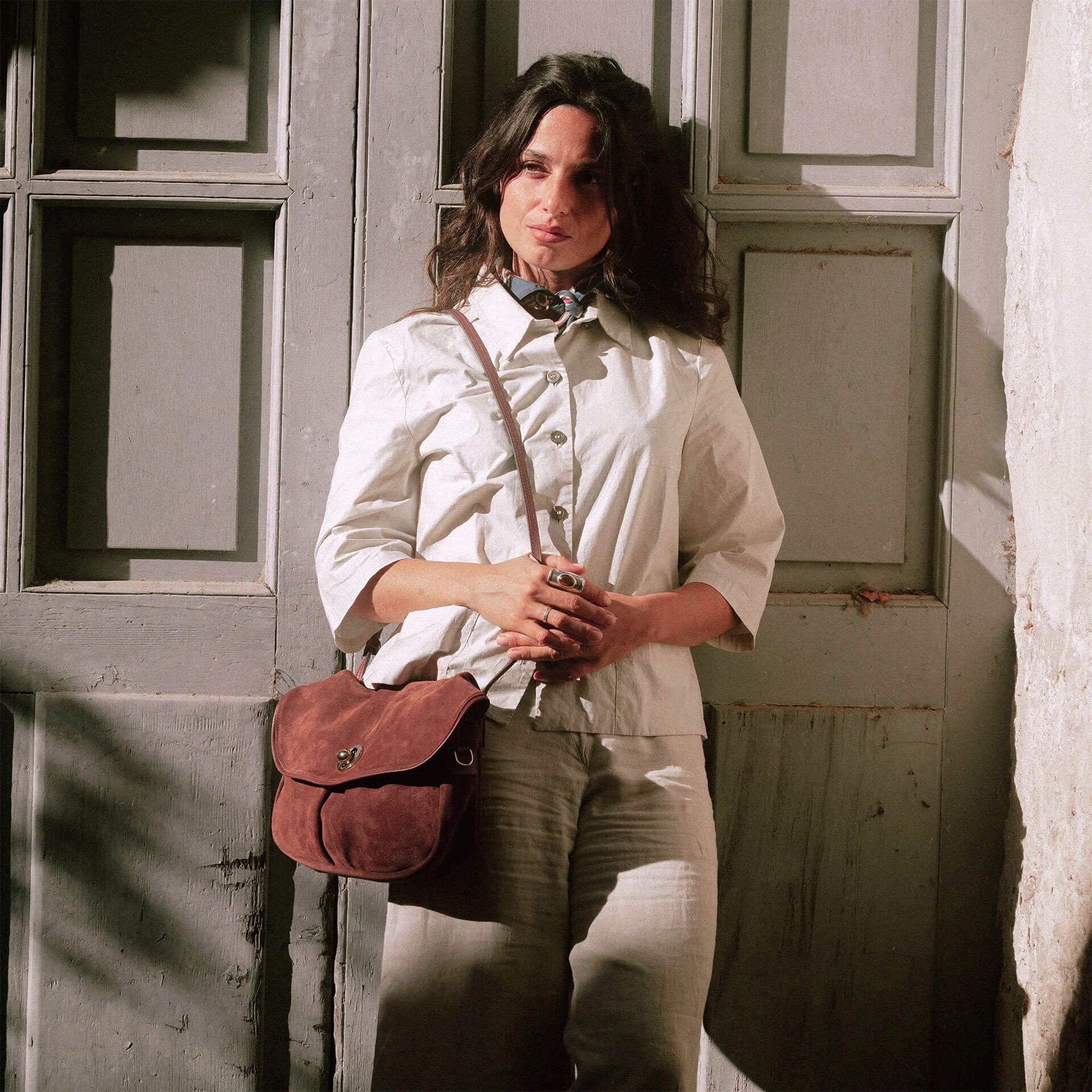 Bolso blando S Janice - Marrón rubí (imagen n.º 8)