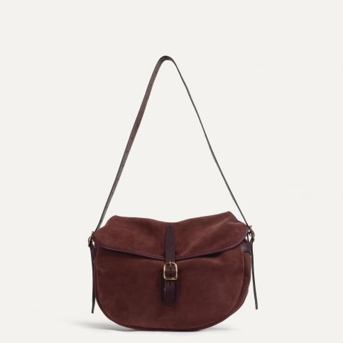 Margot half moon fisherman's bag - Ruby brown