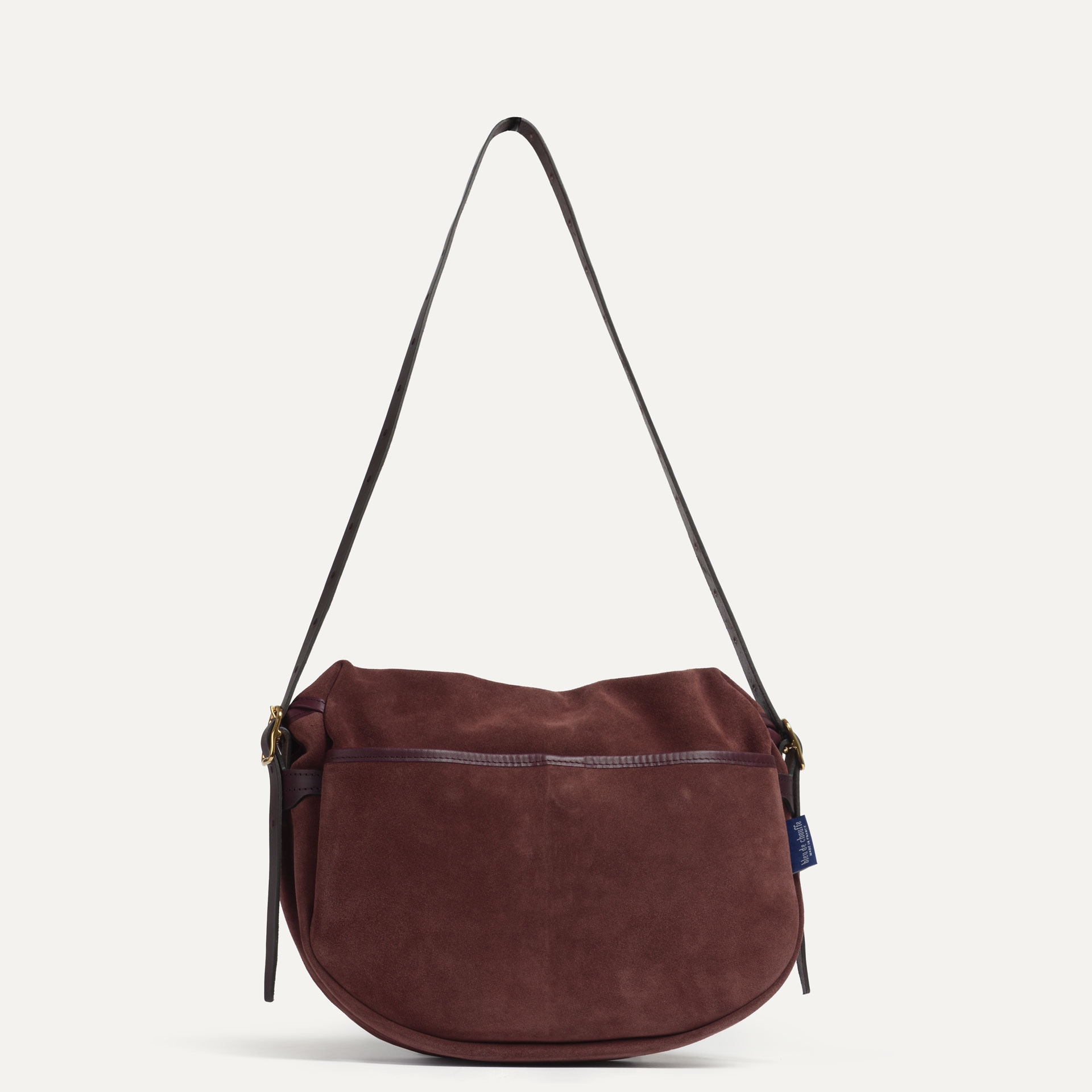 Bolso de pescador media luna Margot - Marrón rubí (imagen n.º 3)