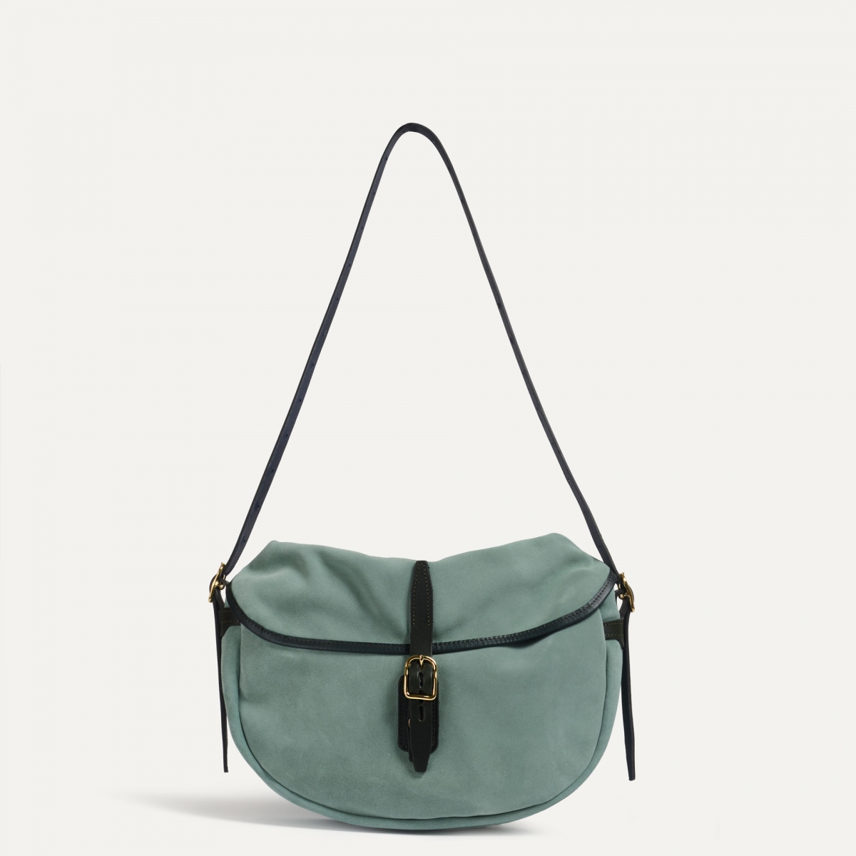 Margot half moon fisherman's bag - Jade green (image n°1)