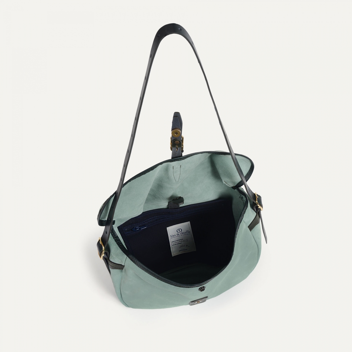 Margot half moon fisherman's bag - Jade green (image n°5)