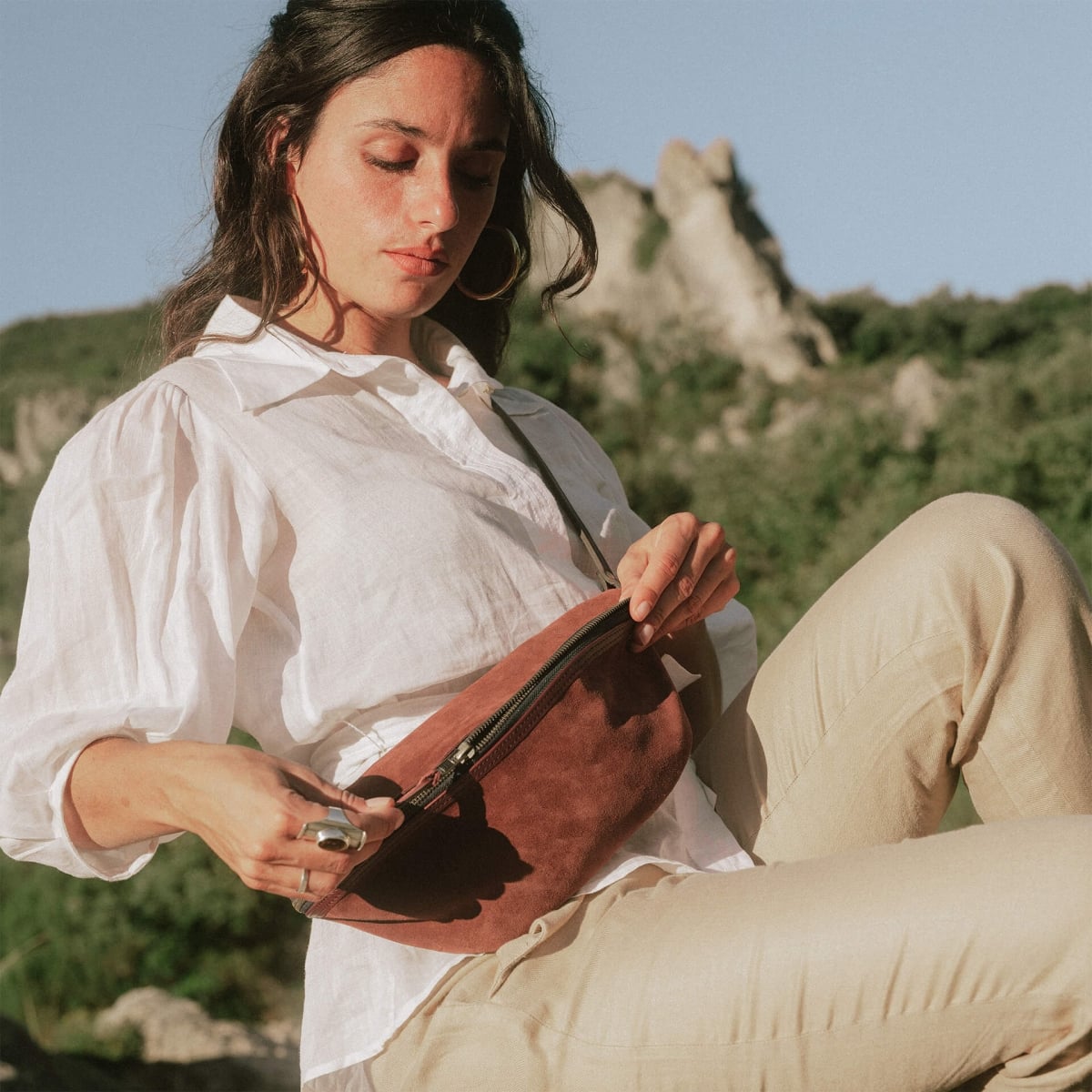 Bea Damen Gürteltasche - Ruby Braun (image n°7)