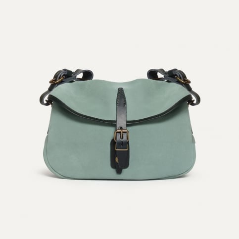 Musette des Fischers XS / Veloursleder - Jadegrün
