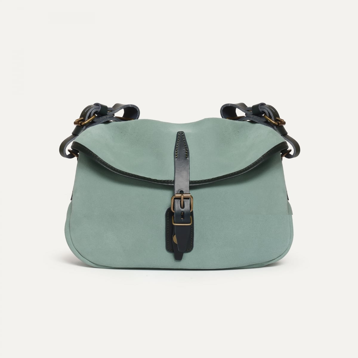 Musette des Fischers XS / Veloursleder - Jadegrün (image n°1)