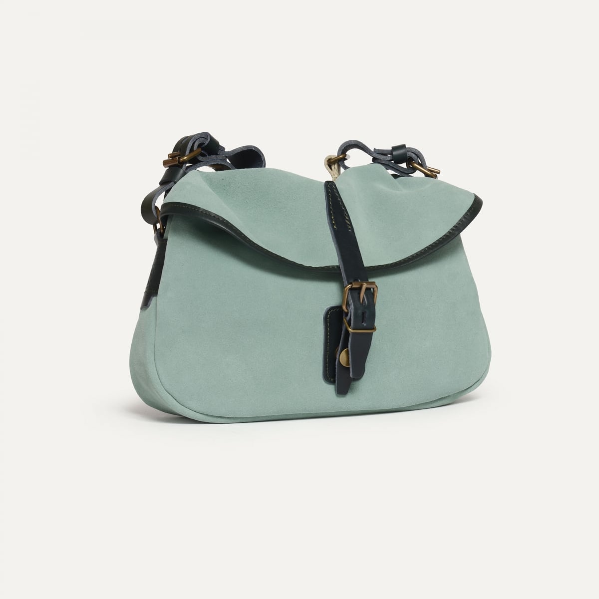 Musette des Fischers XS / Veloursleder - Jadegrün (image n°3)