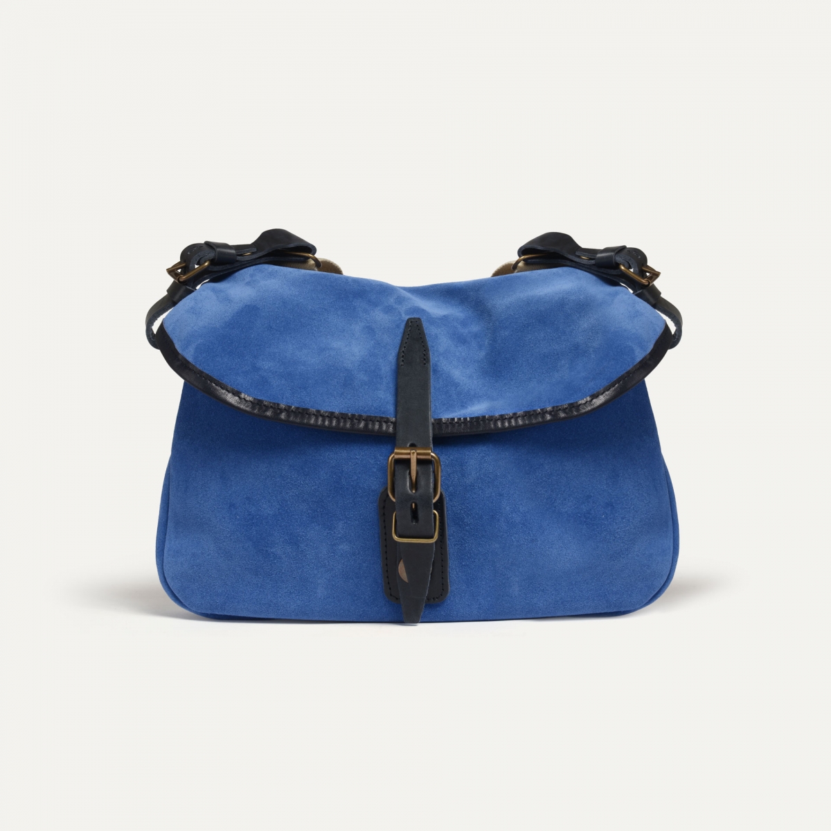 Musette des Fischers S / Veloursleder - Achatblau (image n°1)