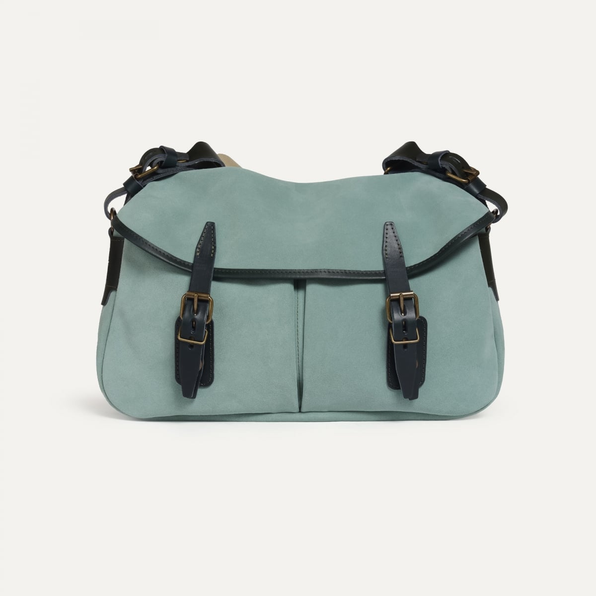 Musette des Fischers S / Veloursleder - Jadegrün (image n°1)