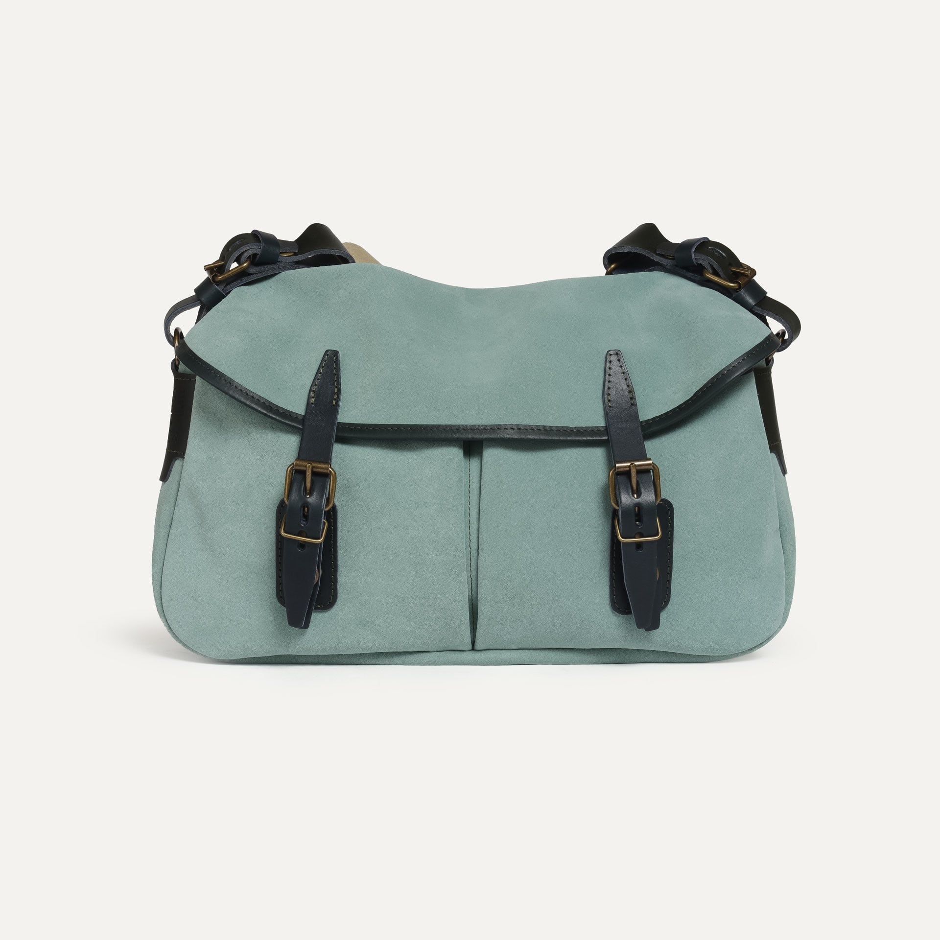 Musette des Fischers S / Veloursleder - Jadegrün (image n°1)