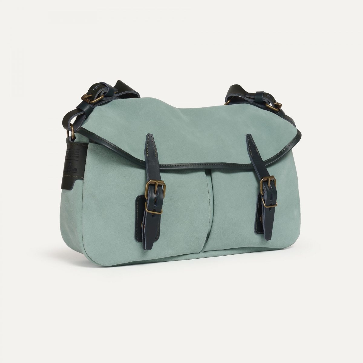 Musette des Fischers S / Veloursleder - Jadegrün (image n°2)