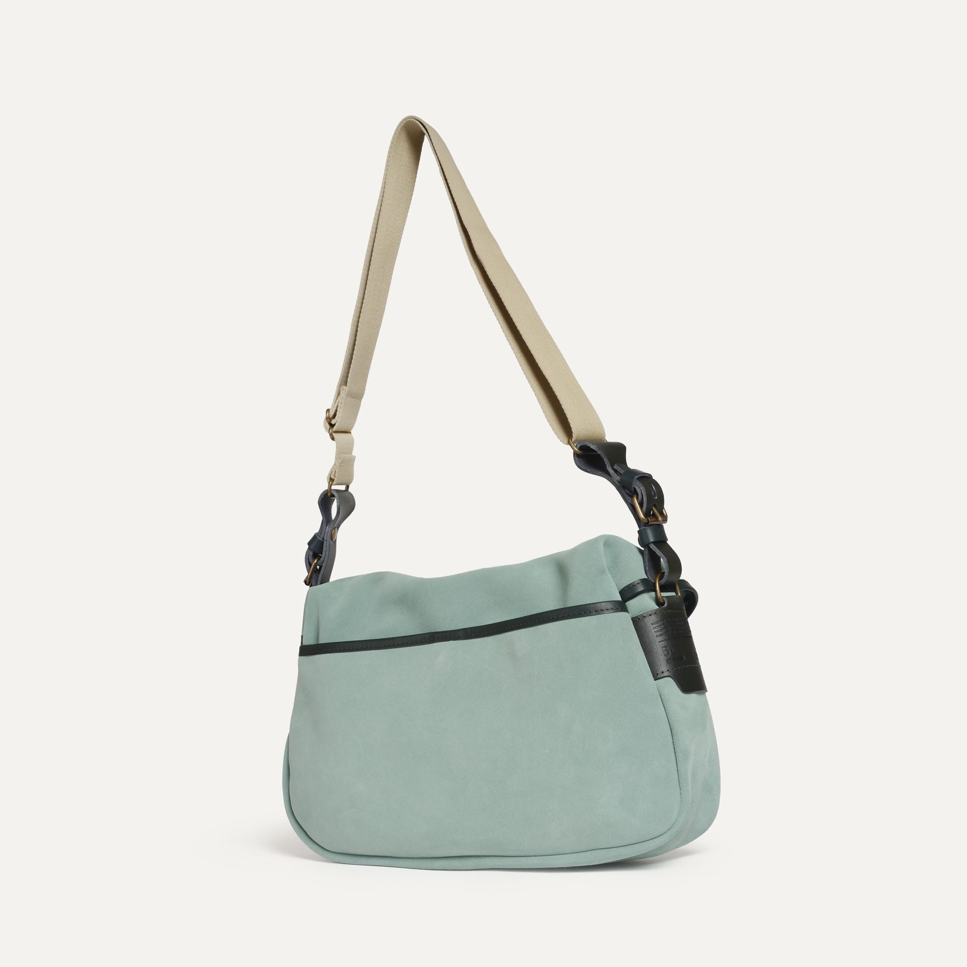 Musette des Fischers S / Veloursleder - Jadegrün (image n°3)