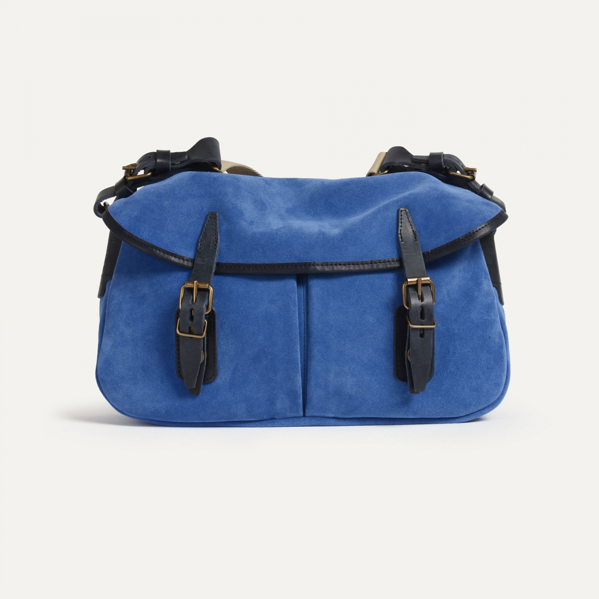 Musette des Fischers S / Veloursleder - Achatblau (image n°1)